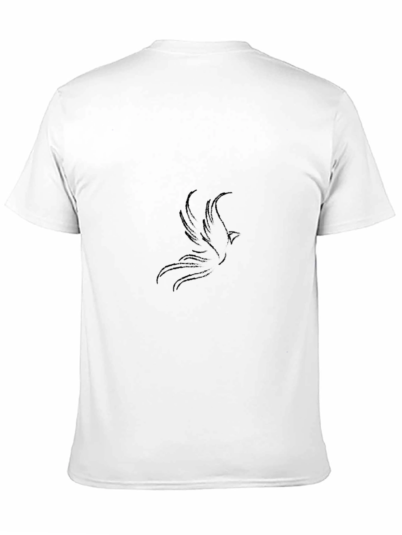 Black Men's Black Phoenix Graphic Tee view 11