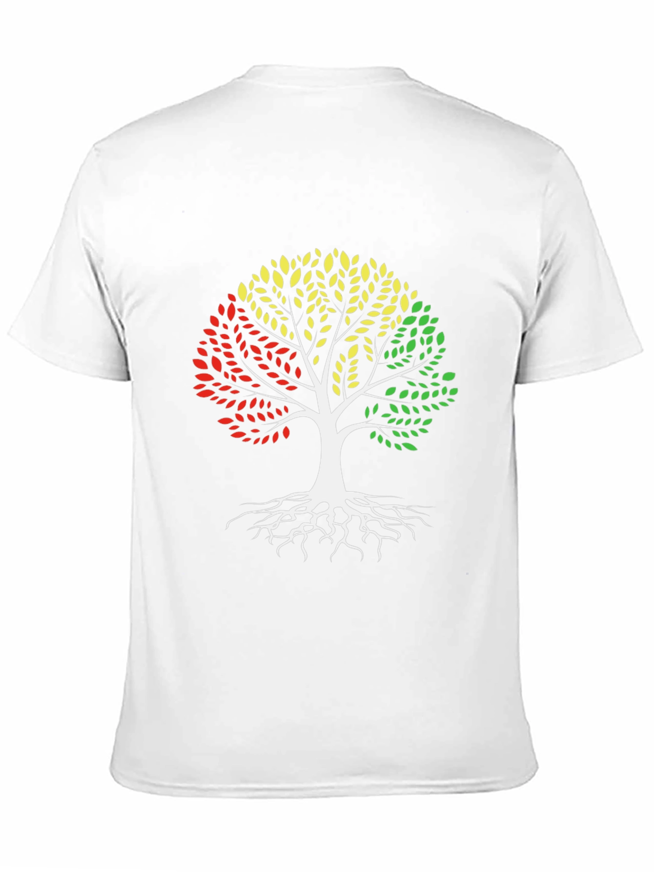 Black Pan-African Colors Tree of Life Graphic T-Shirt view 11