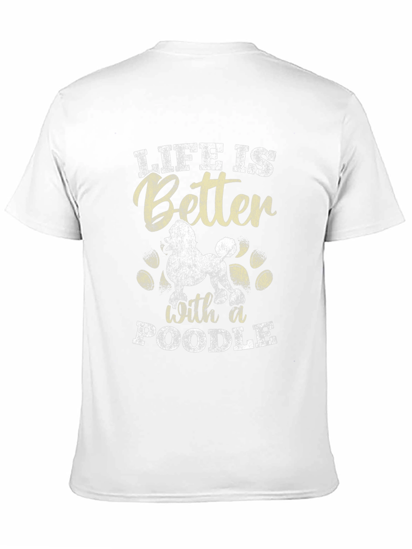Black Life is Better with a Poodle Graphic Tee view 11
