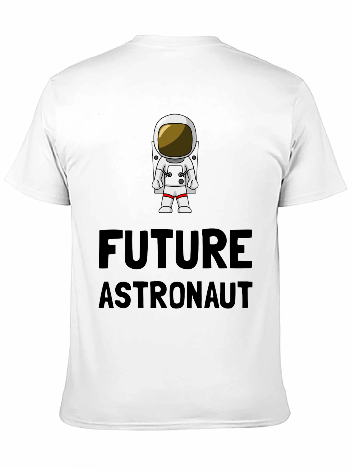 Black Future Astronaut T-Shirt - Black Cotton Crew Neck view 11