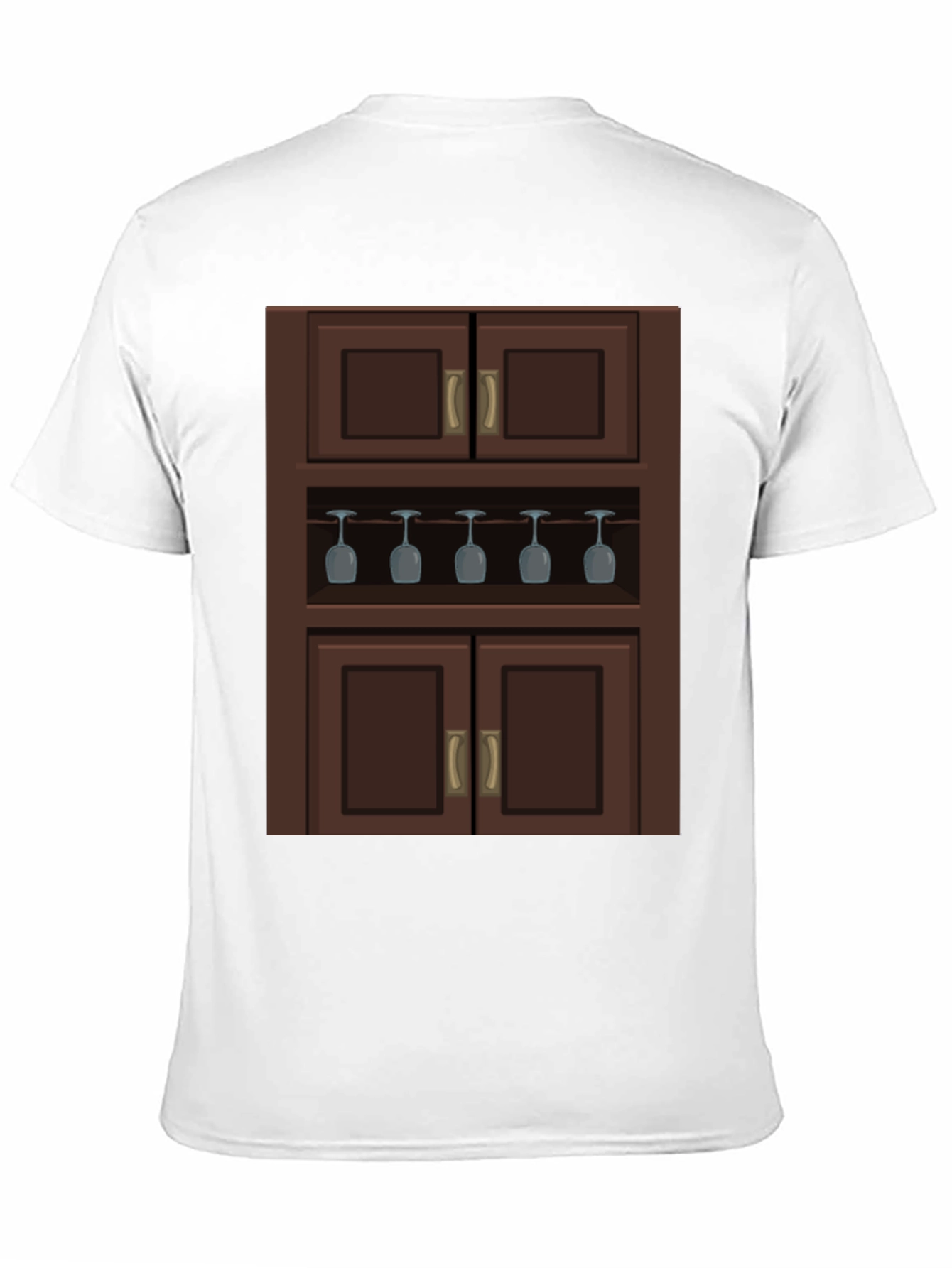 Black Novelty Bar Cabinet Graphic T-Shirt view 11