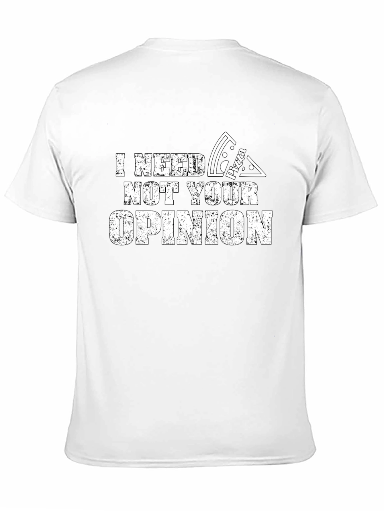 Black Pizza Opinion T-Shirt - Funny Novelty Tee view 11