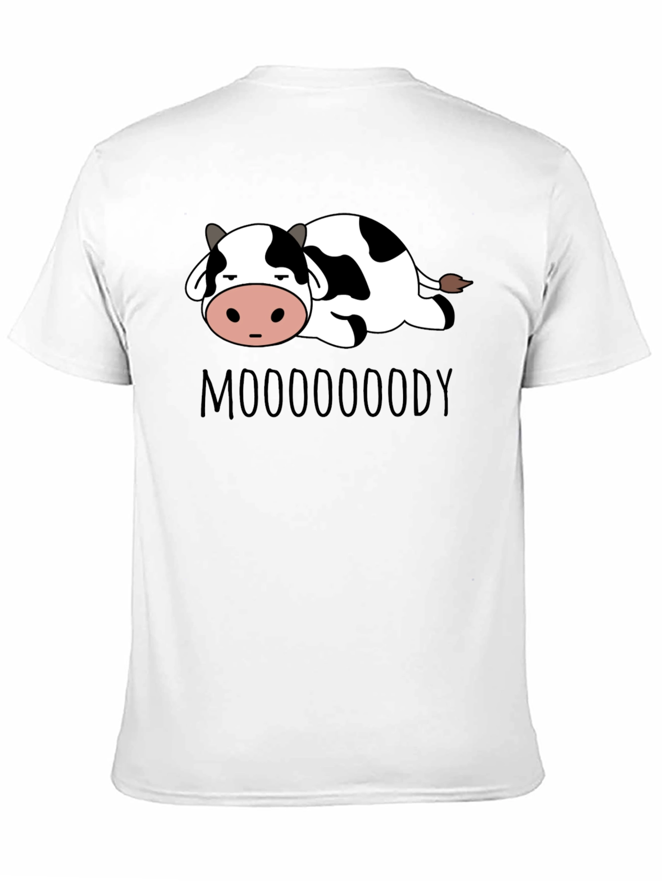 Black Mooooody Cow Graphic Tee - Soft Cotton Blend view 11