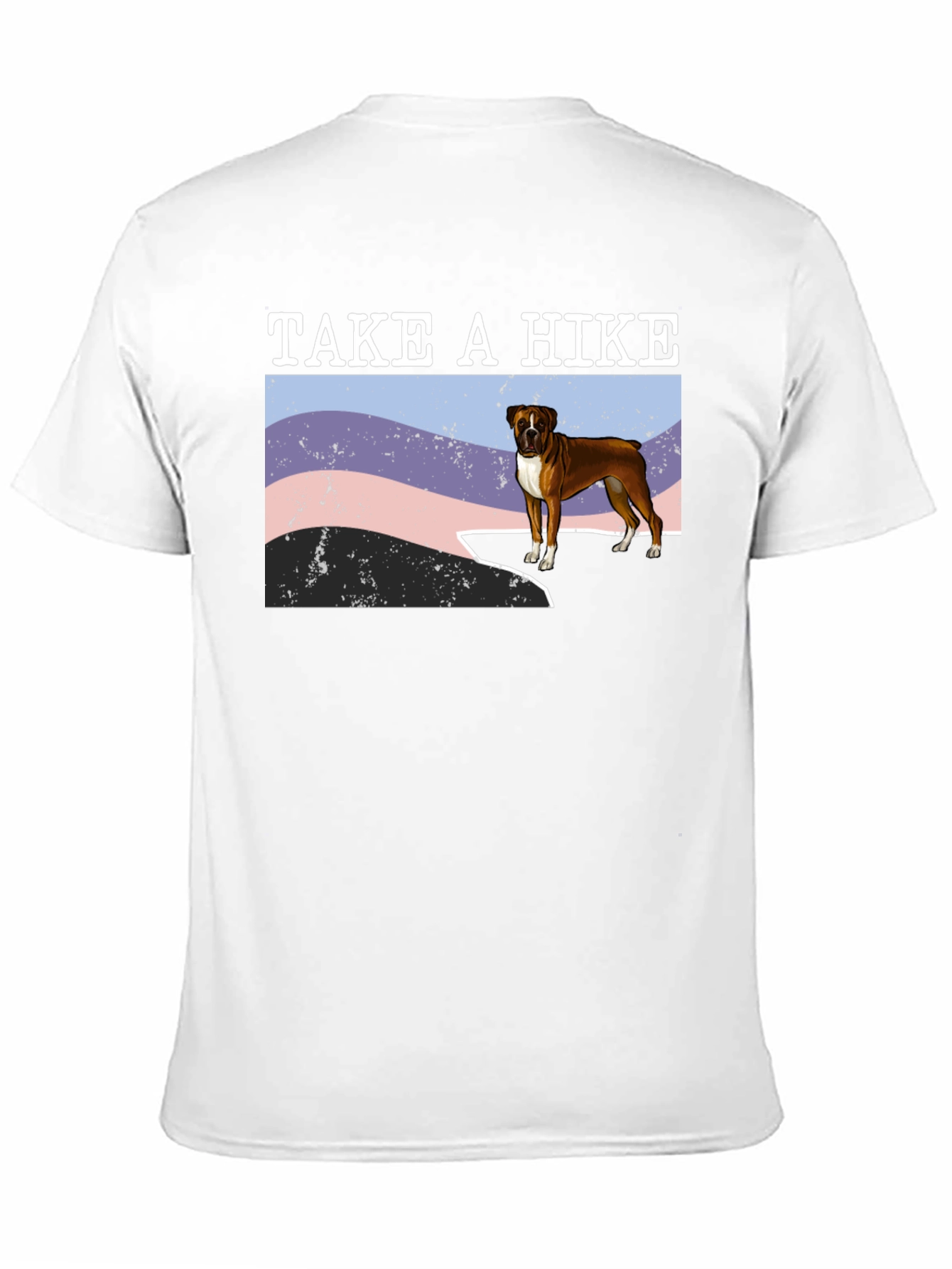 Black Take A Hike Boxer Dog T-Shirt view 11
