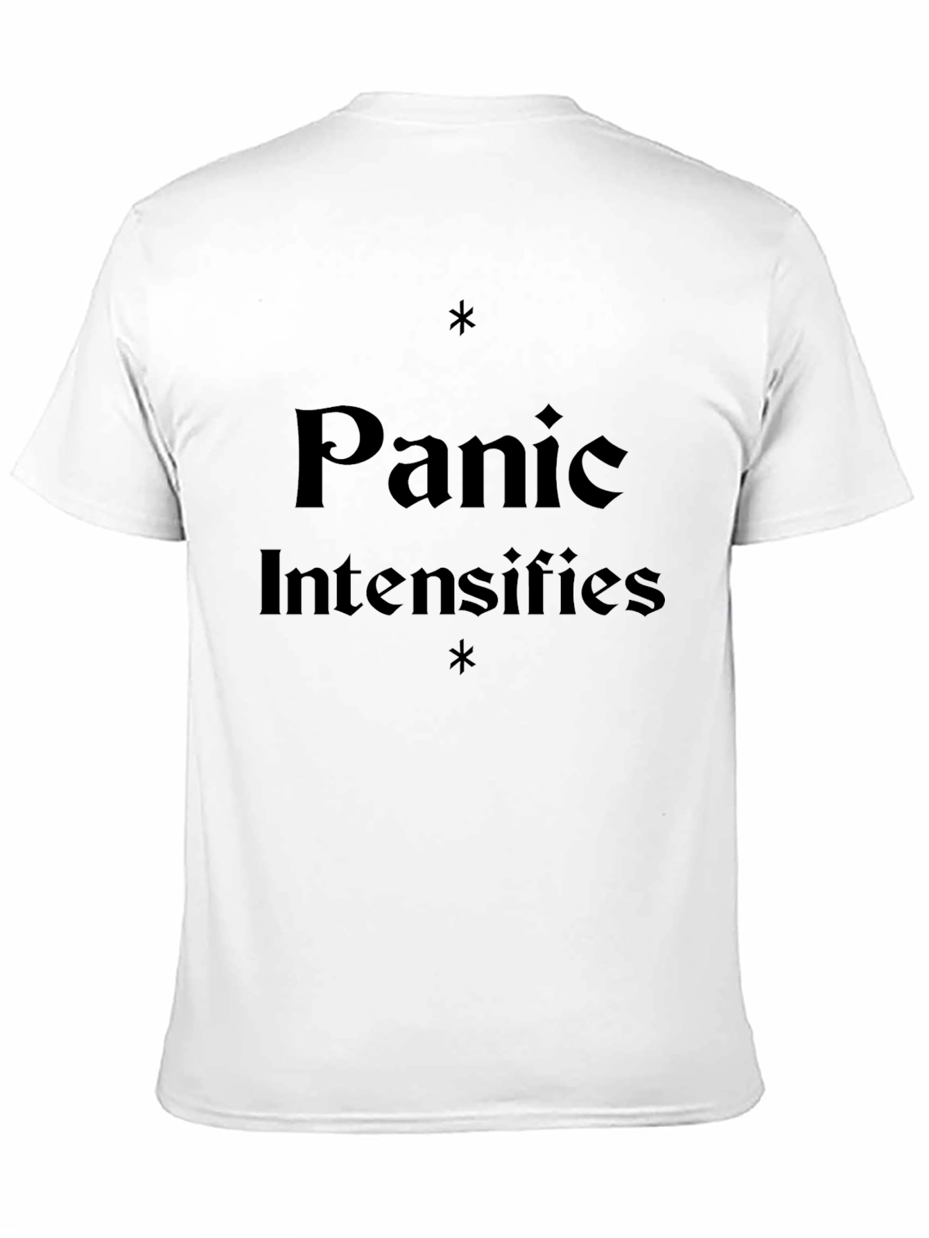 Black Panic Intensifies Graphic T-Shirt view 11