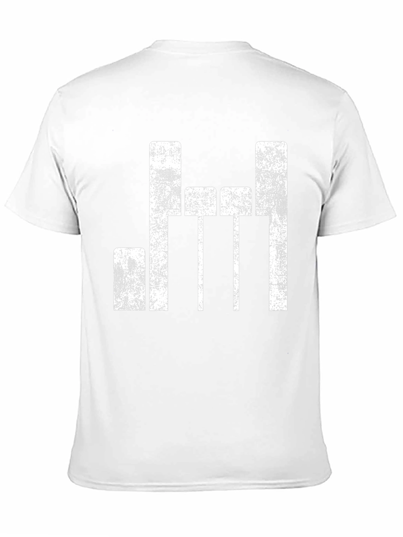 Black Distressed Equalizer Graphic T-Shirt view 11