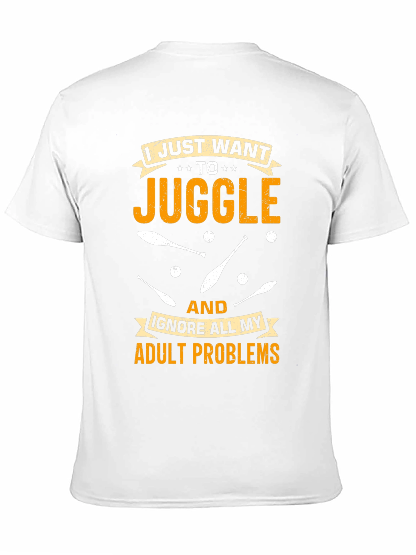 Black Juggling Adult Problems T-Shirt: Fun & Comfortable view 11