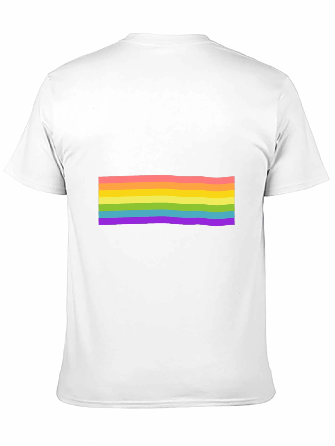 Black Pride Rainbow Striped Black T-Shirt view 11