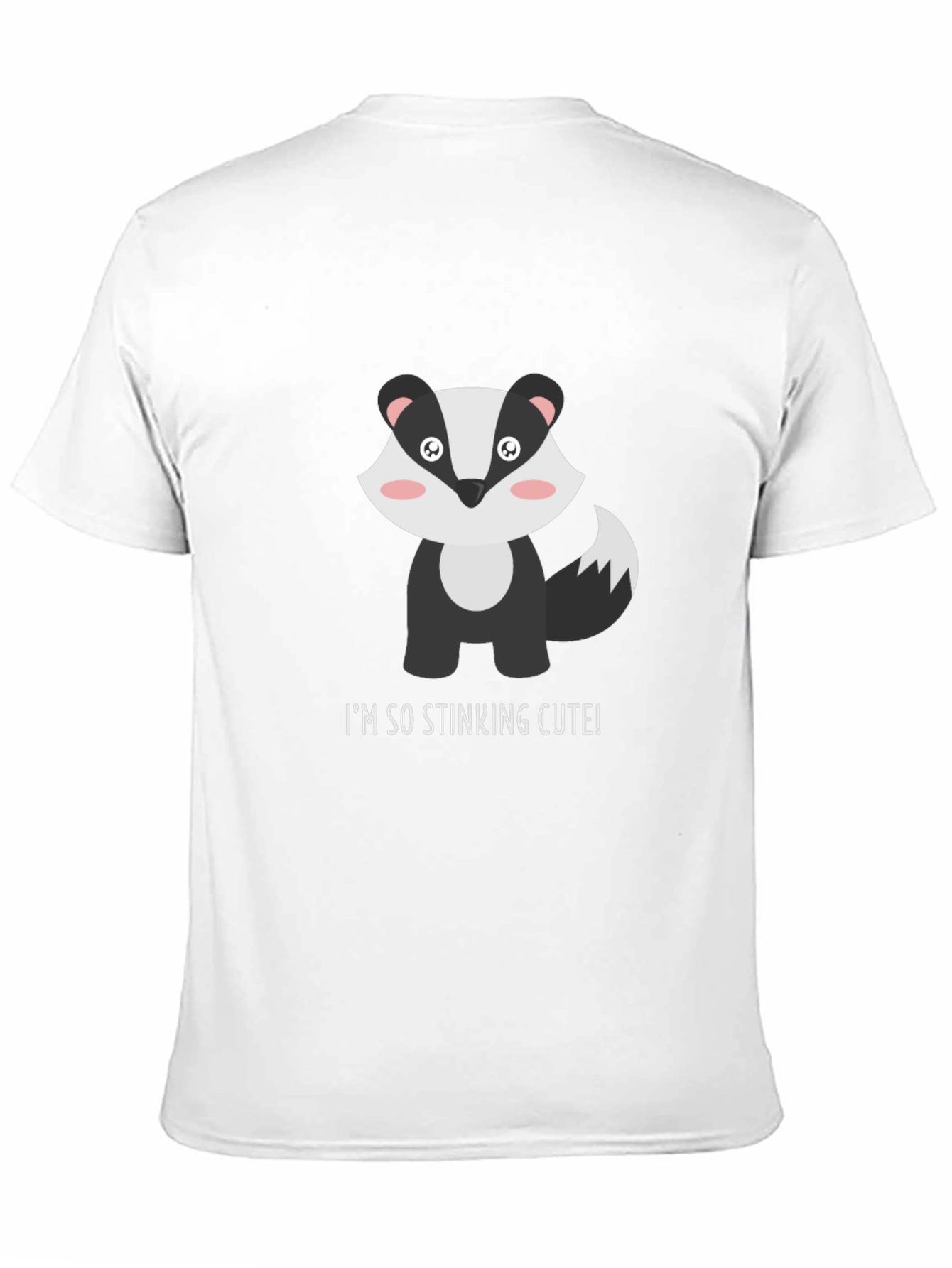 Black Cute Badger T-Shirt - "I'm So Stinking Cute!" view 11