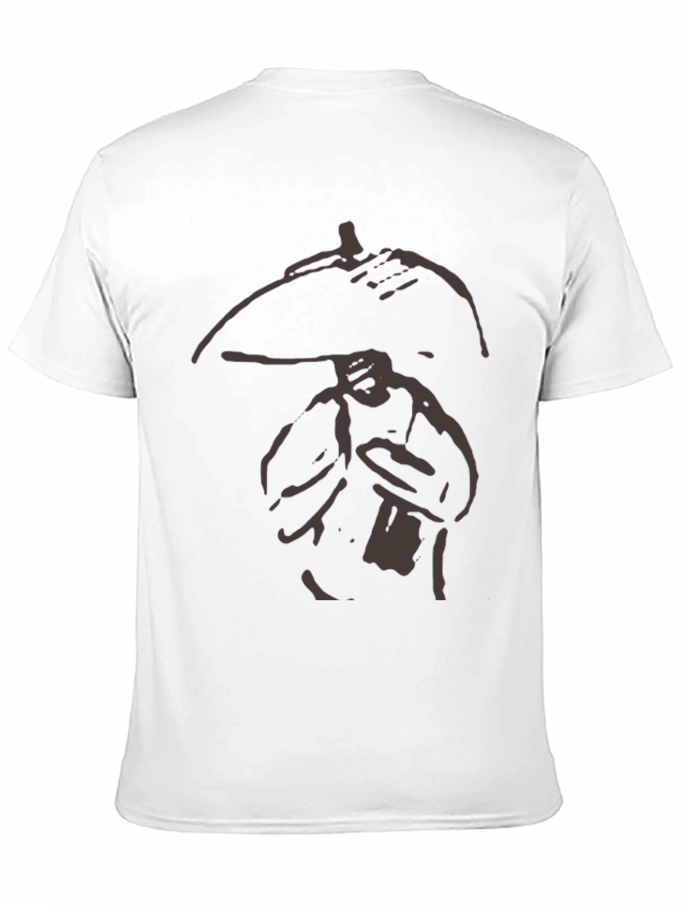 Black Abstract Graphic Black Crew Neck Tee view 11