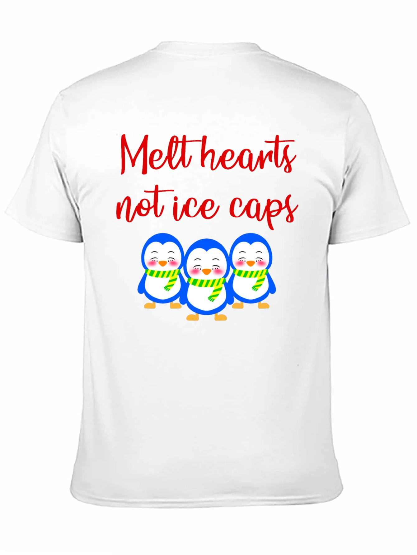 Black Melt Hearts Penguin T-Shirt view 11