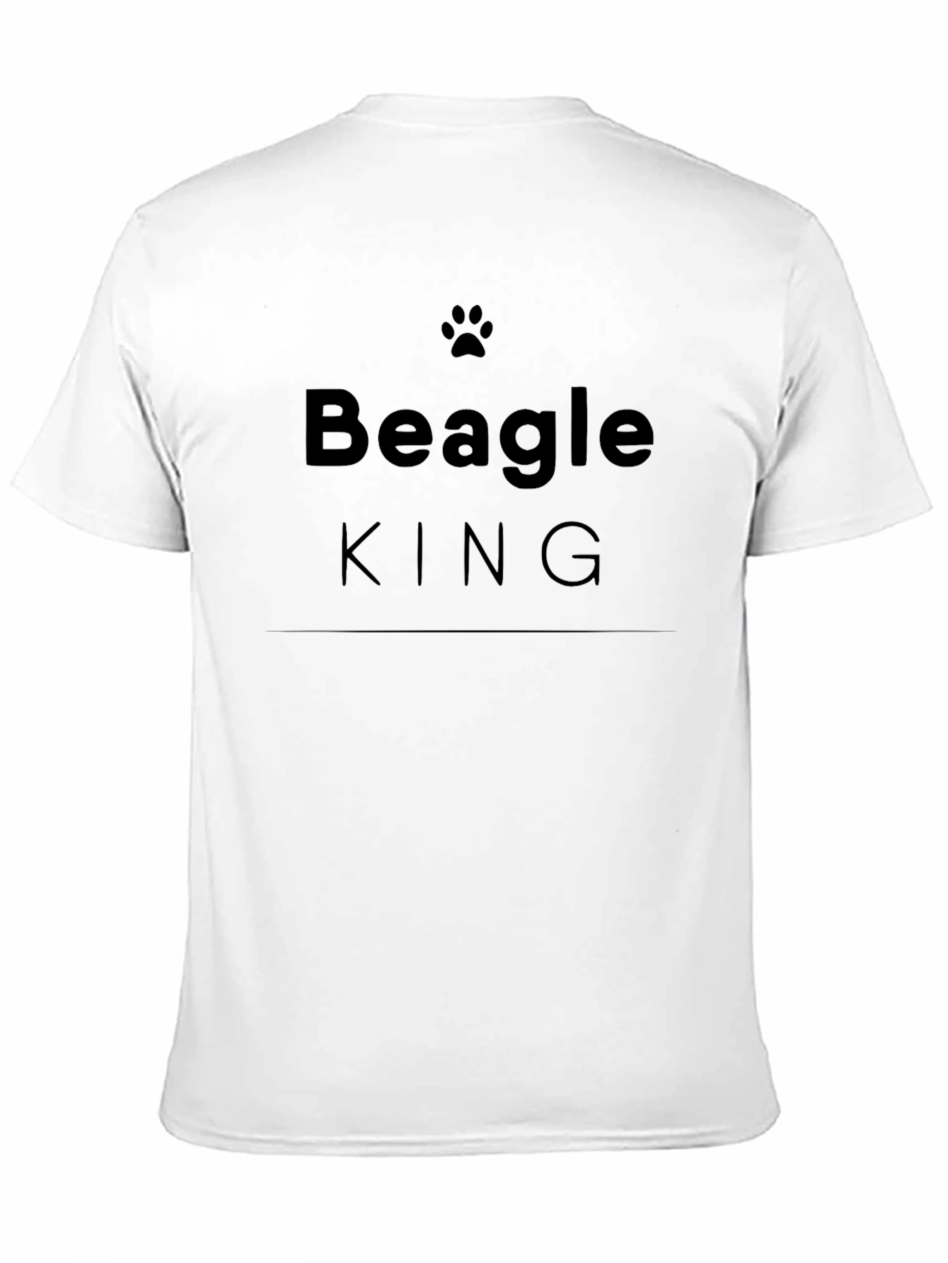Black Beagle King Black T-Shirt view 11