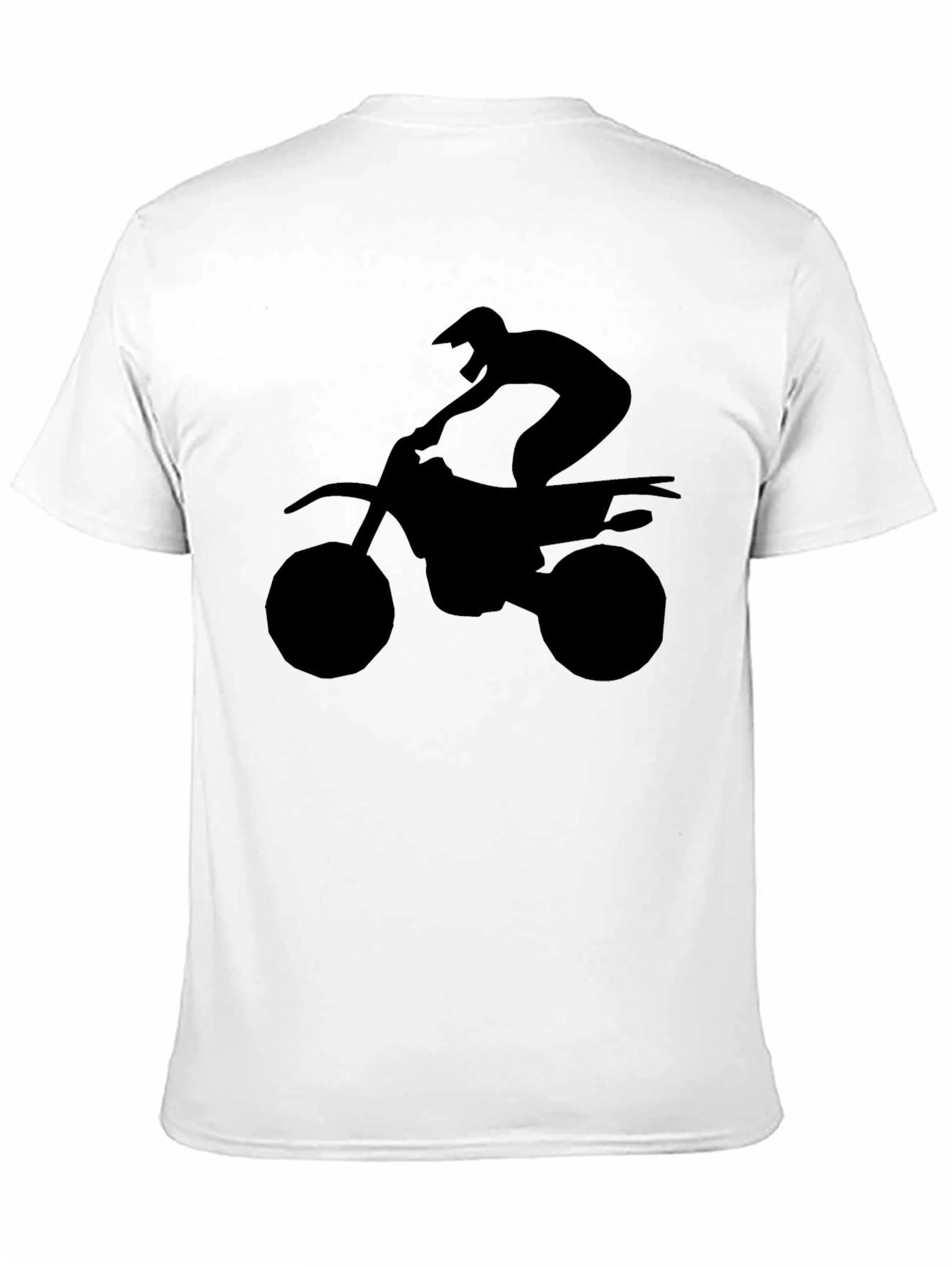 Black Motorcycle Rider Graphic Tee - Black view 11