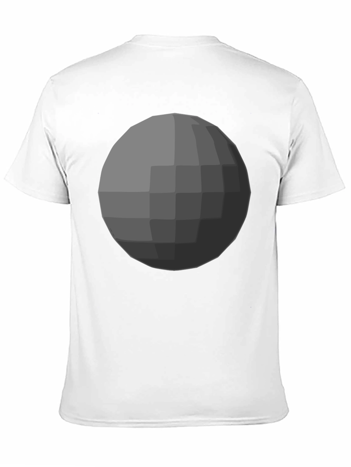 Black Geometric Sphere Graphic Tee - Modern Minimalist Design view 11