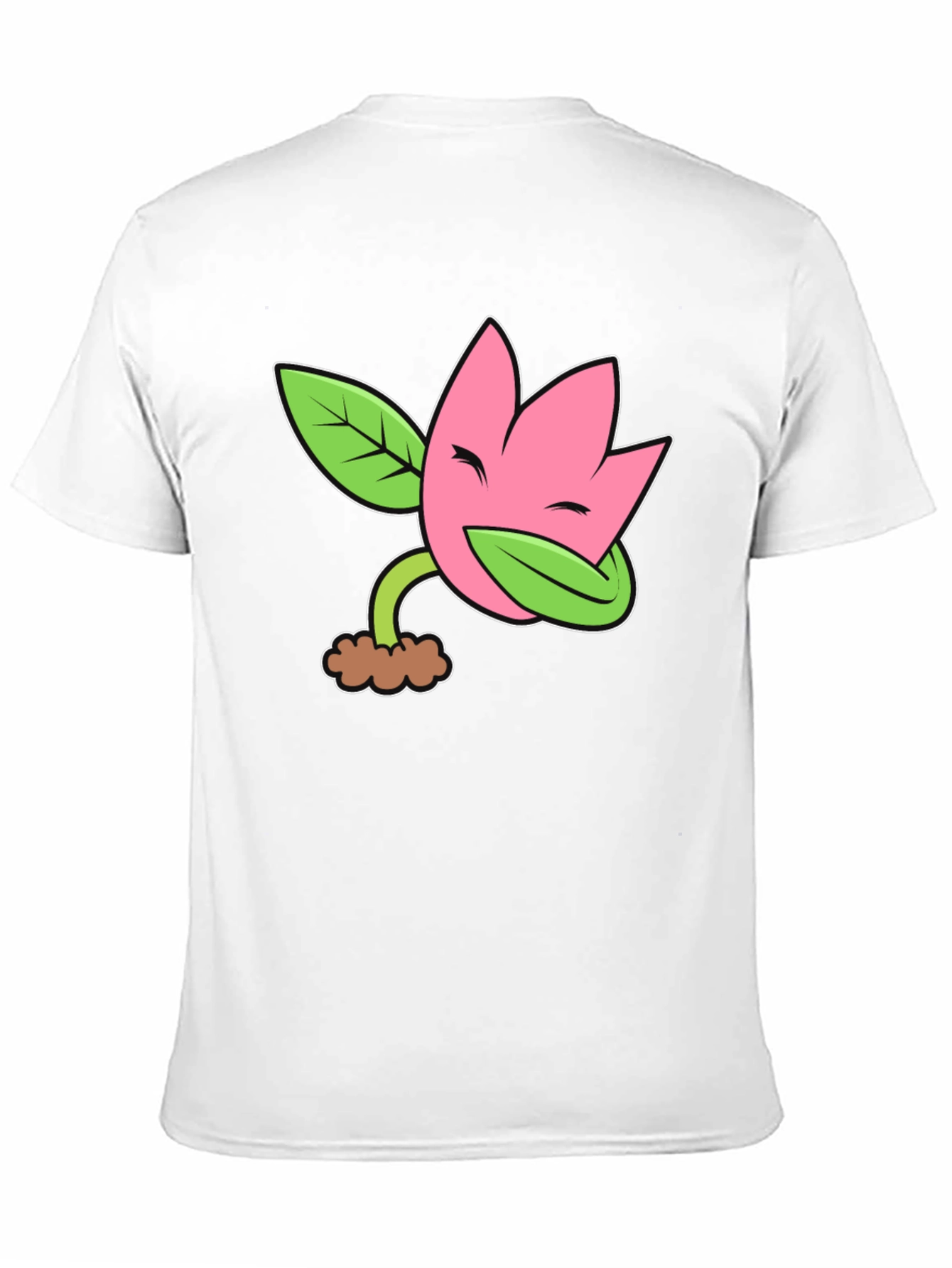 Black Funny Flower Plant Cartoon Black T-Shirt view 11