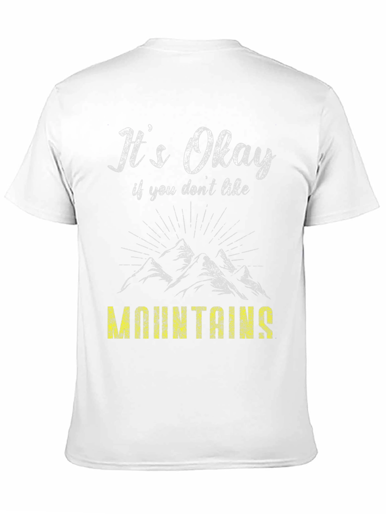 Black It's Okay Mountains Graphic Tee view 11