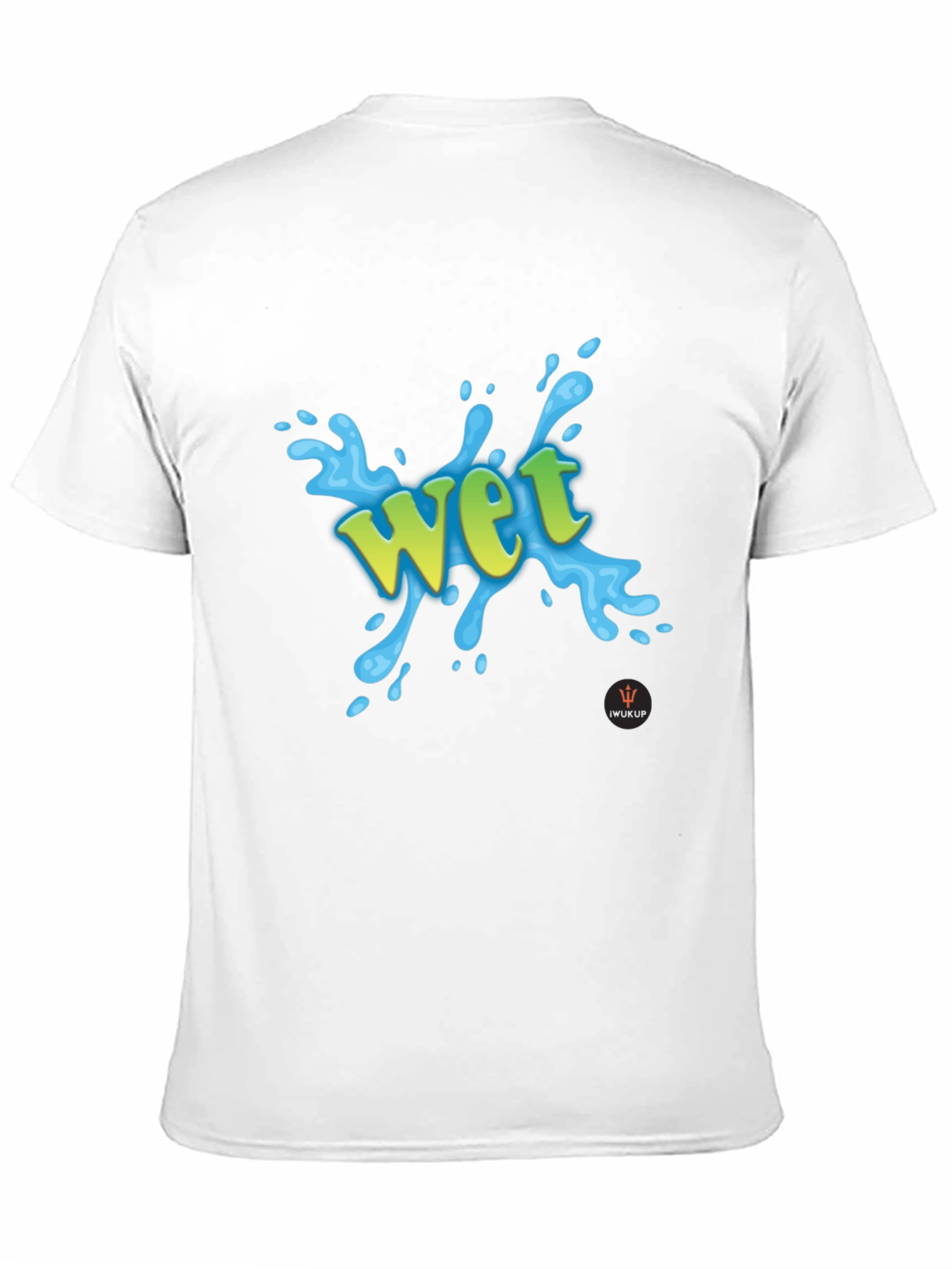 Black Wet Graphic Print Black T-Shirt view 11