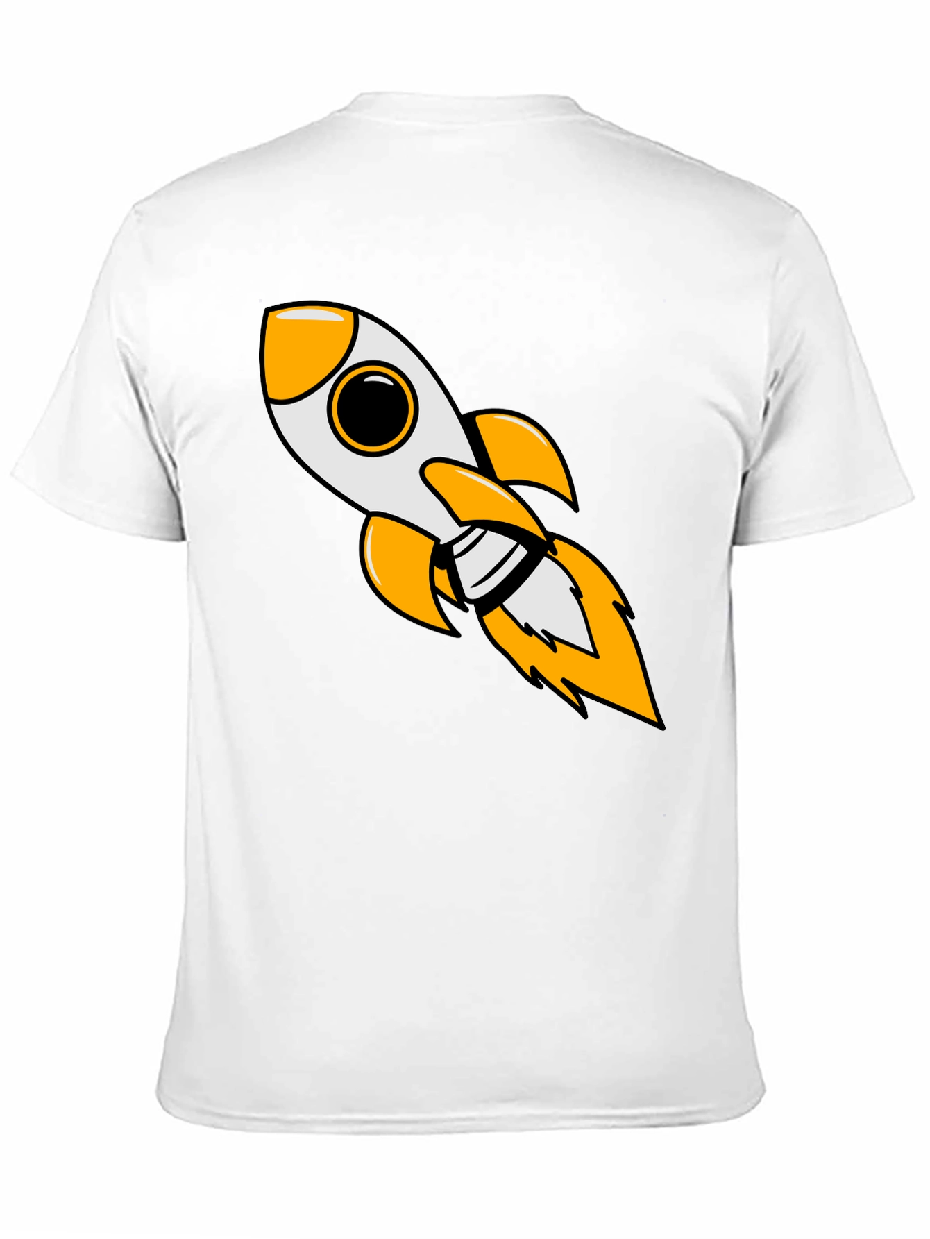 Black Rocket Blast Men's Black Graphic Tee view 11