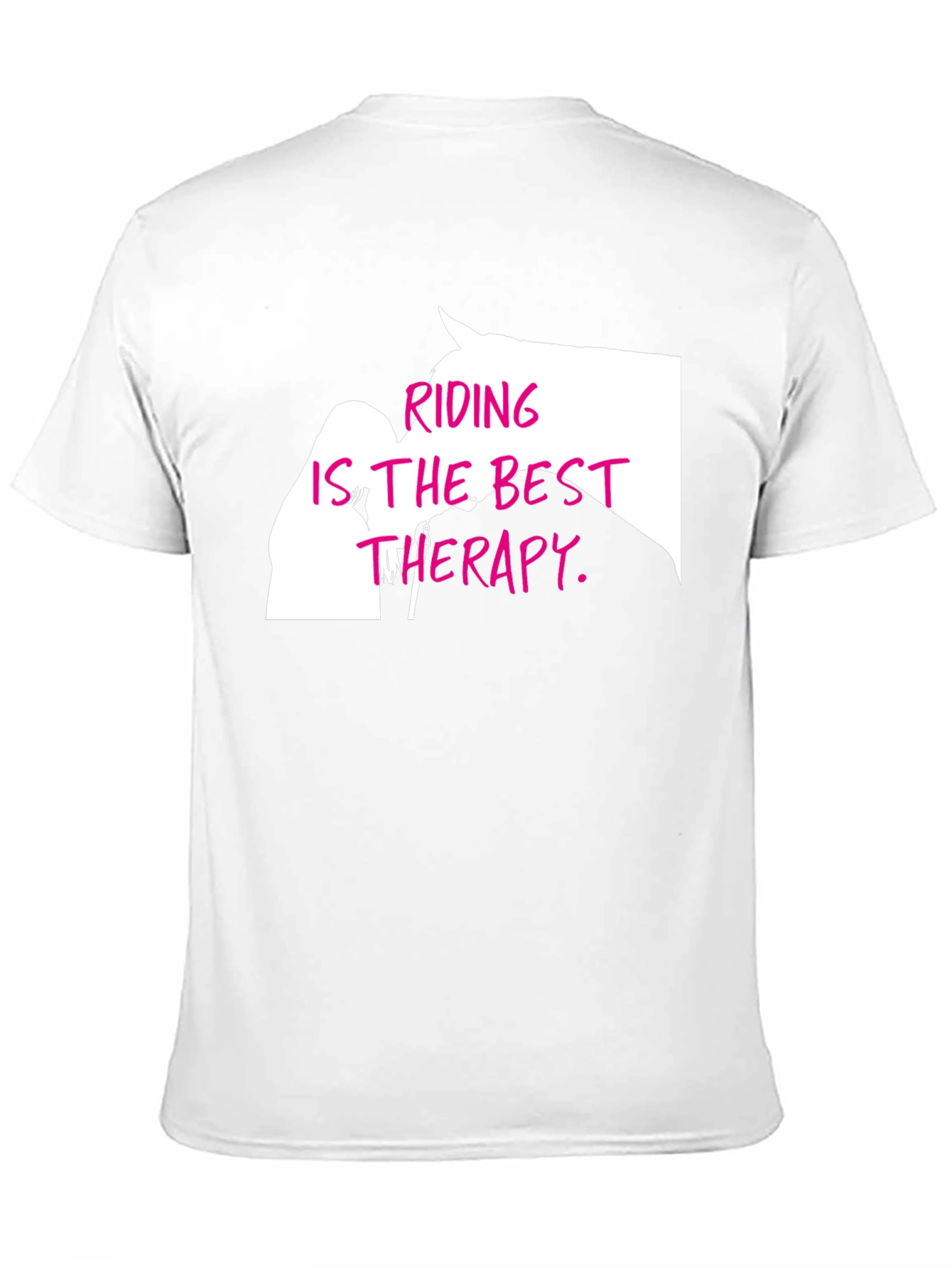 Black Riding Is The Best Therapy T-Shirt view 11