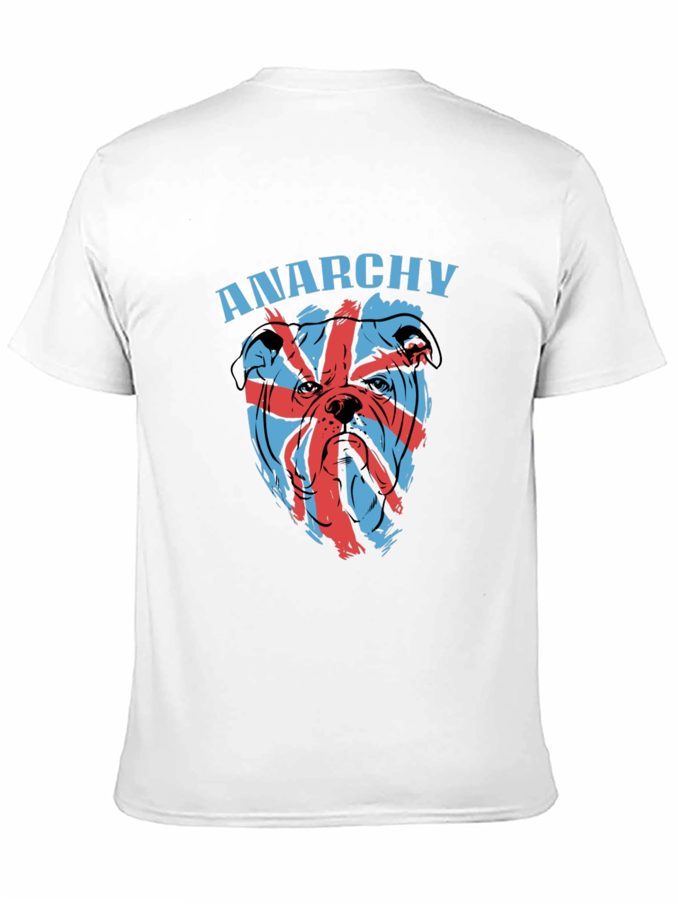 Black Anarchy Bulldog Graphic Tee - Edgy Style view 11