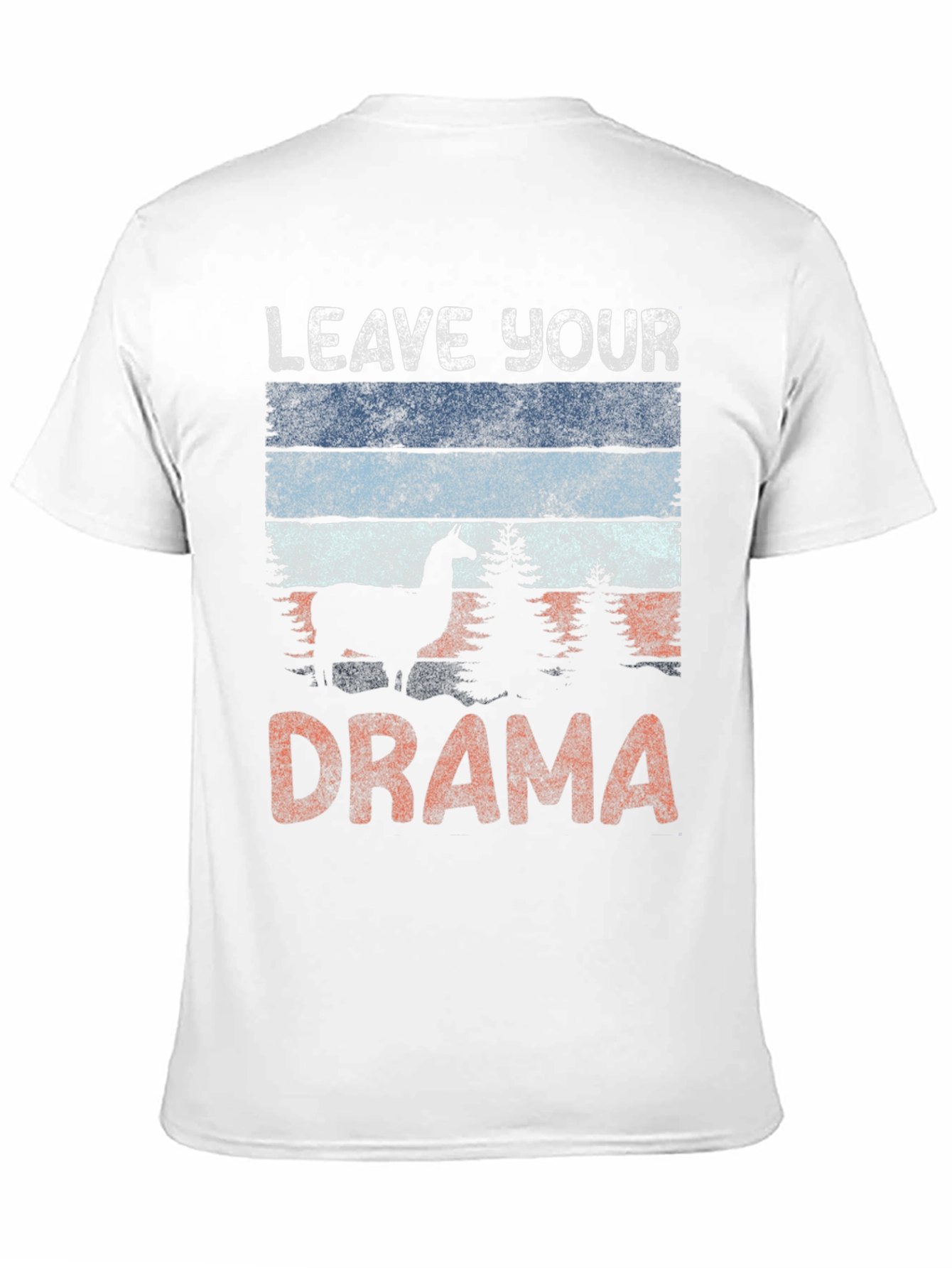 Black Leave Your Drama Llama Graphic Tee view 11