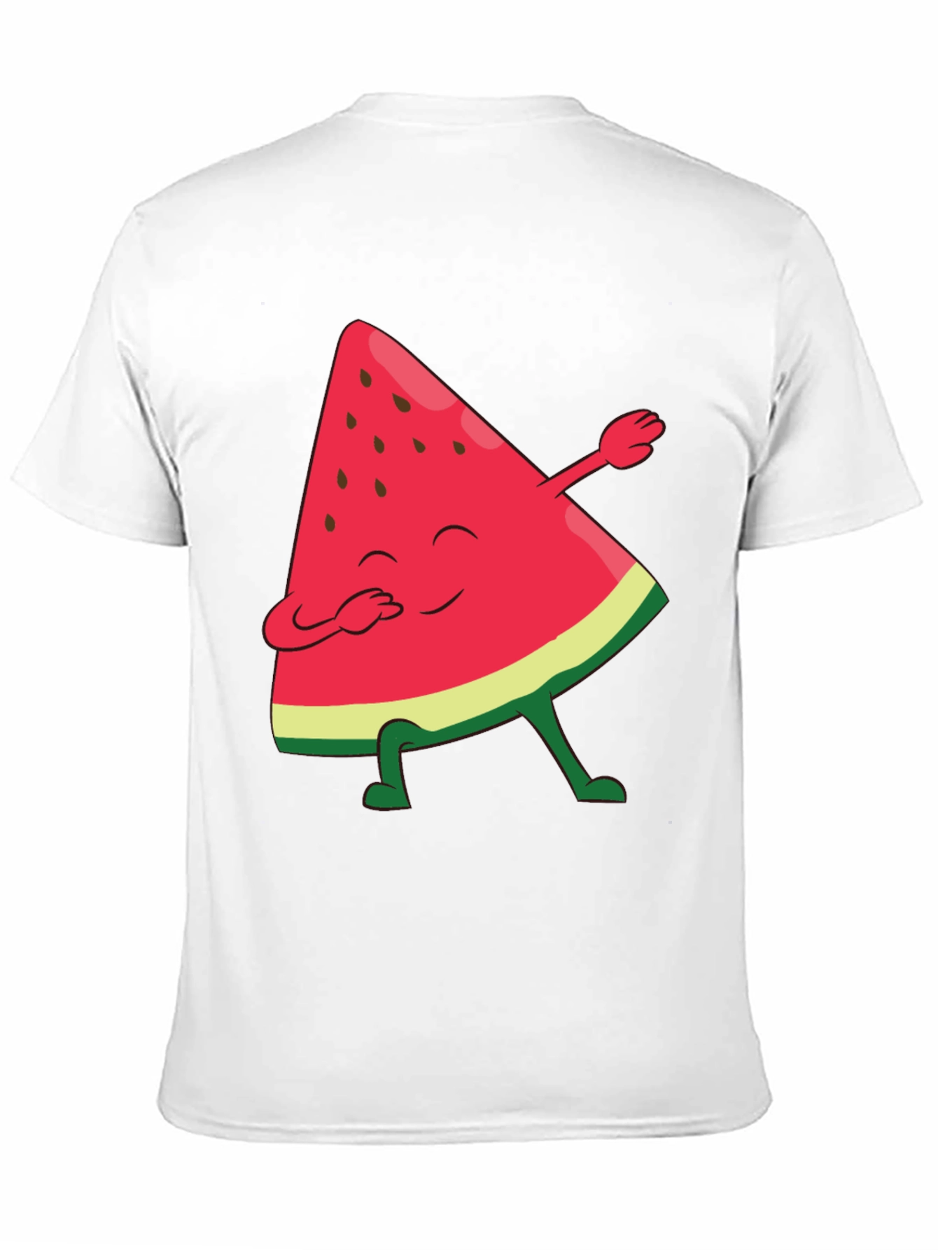 Black Watermelon Dab Funny Graphic Tee view 11