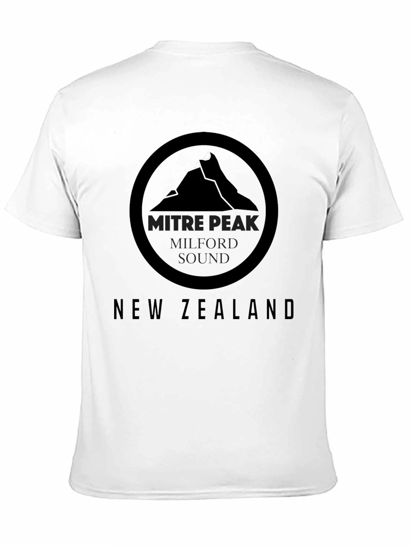 Black Mitre Peak New Zealand Graphic Tee view 11