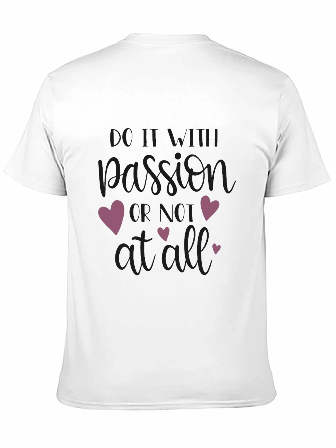 Black Passion Heart Graphic Black T-Shirt view 11