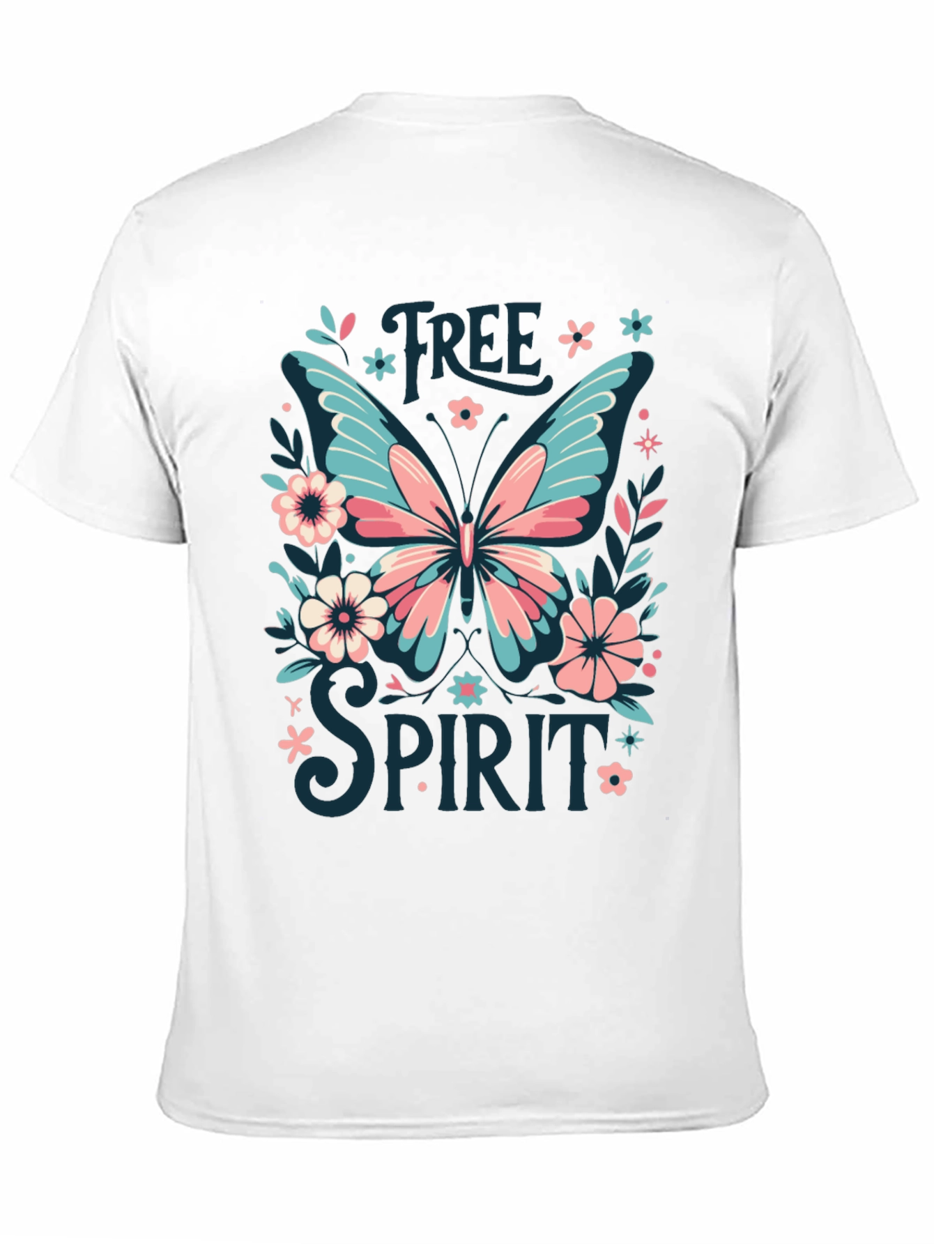 Black Free Spirit Butterfly Graphic Tee - Black view 11