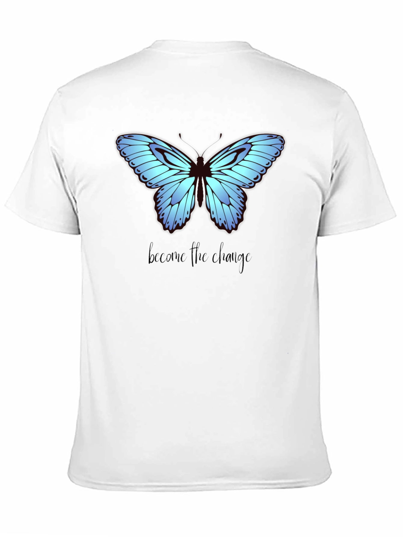 Black Butterfly Change Graphic Tee view 11