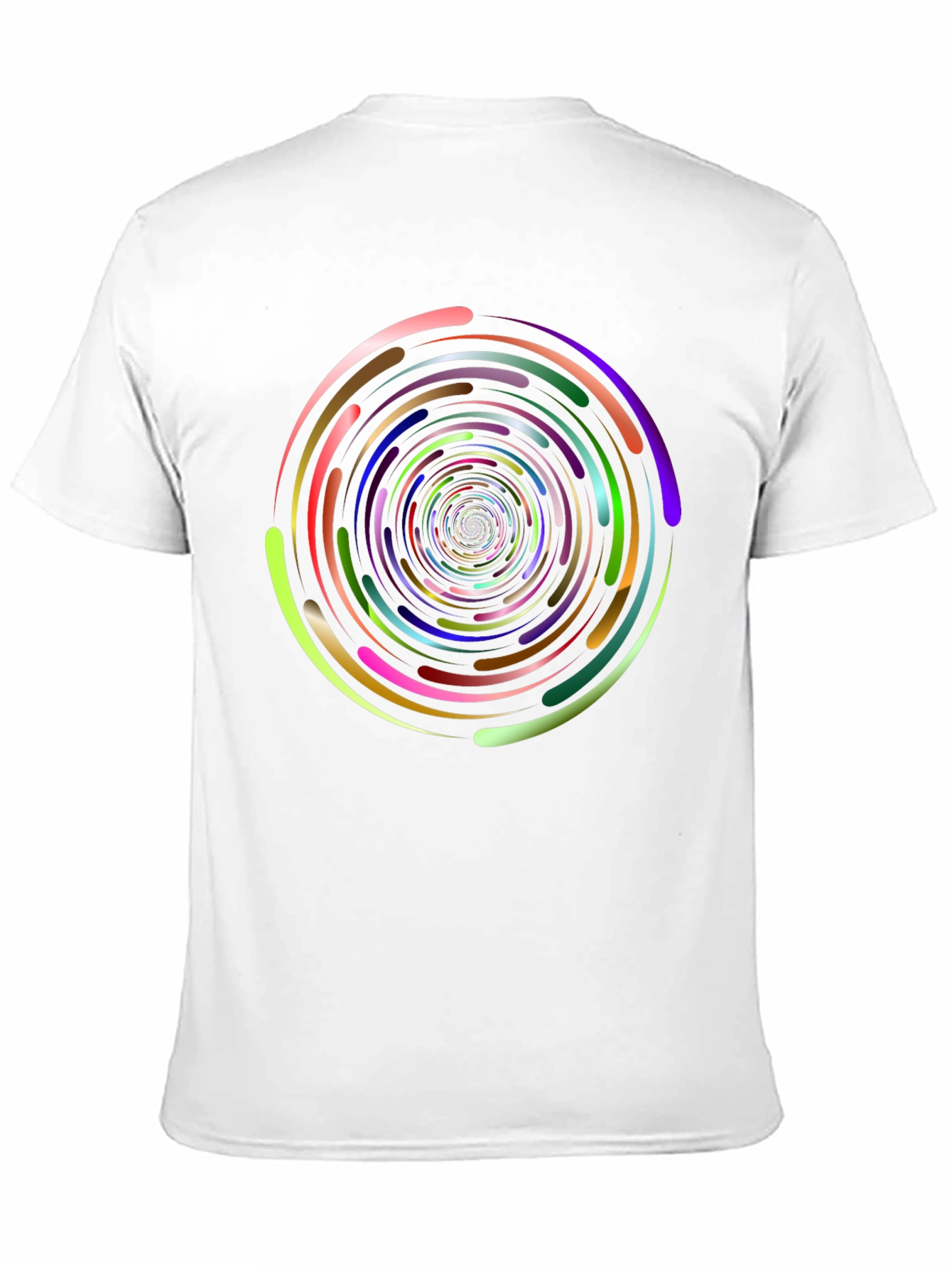 Black Vortex Swirl Graphic Tee - Black view 11