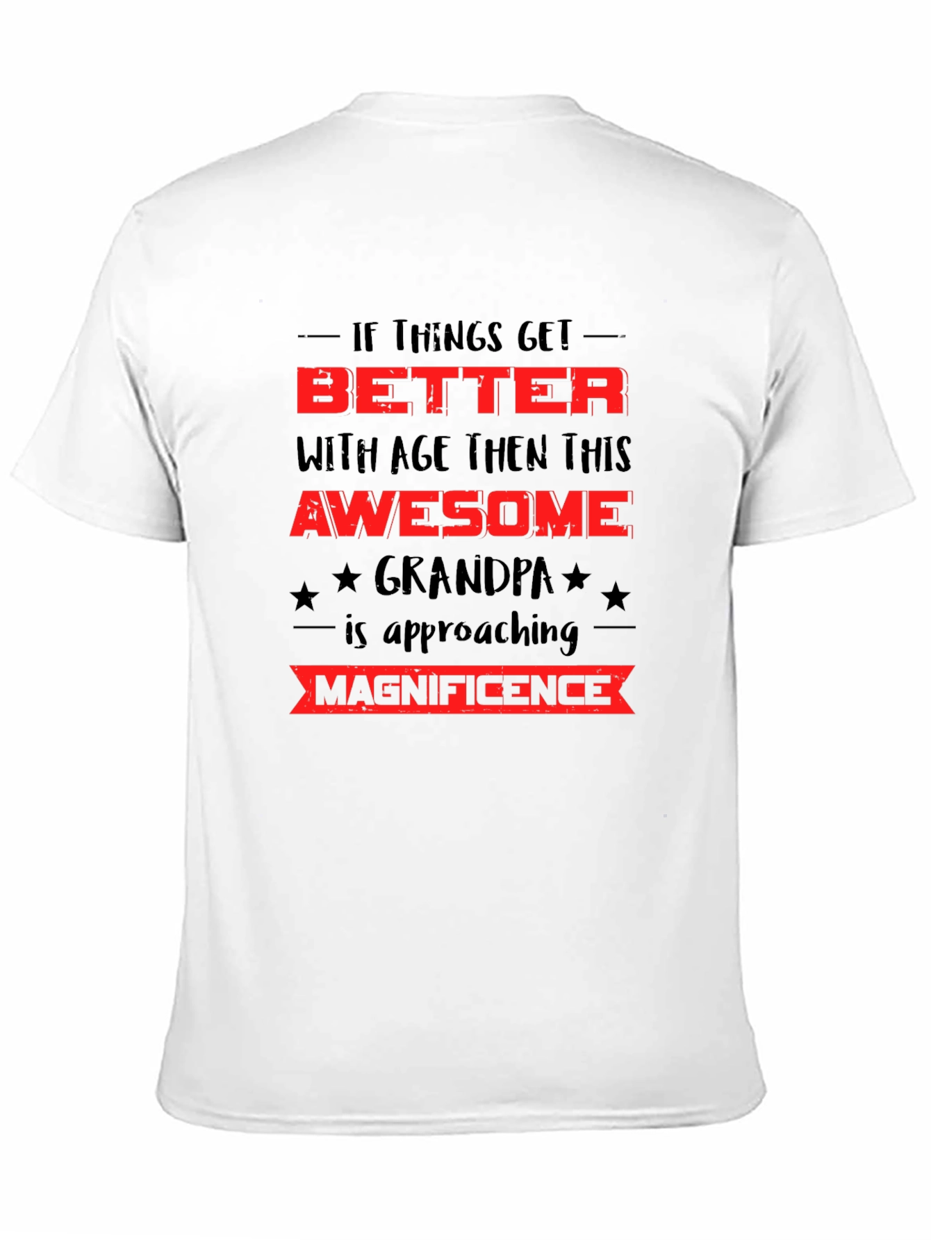 Black Awesome Grandpa T-Shirt - Better With Age view 11