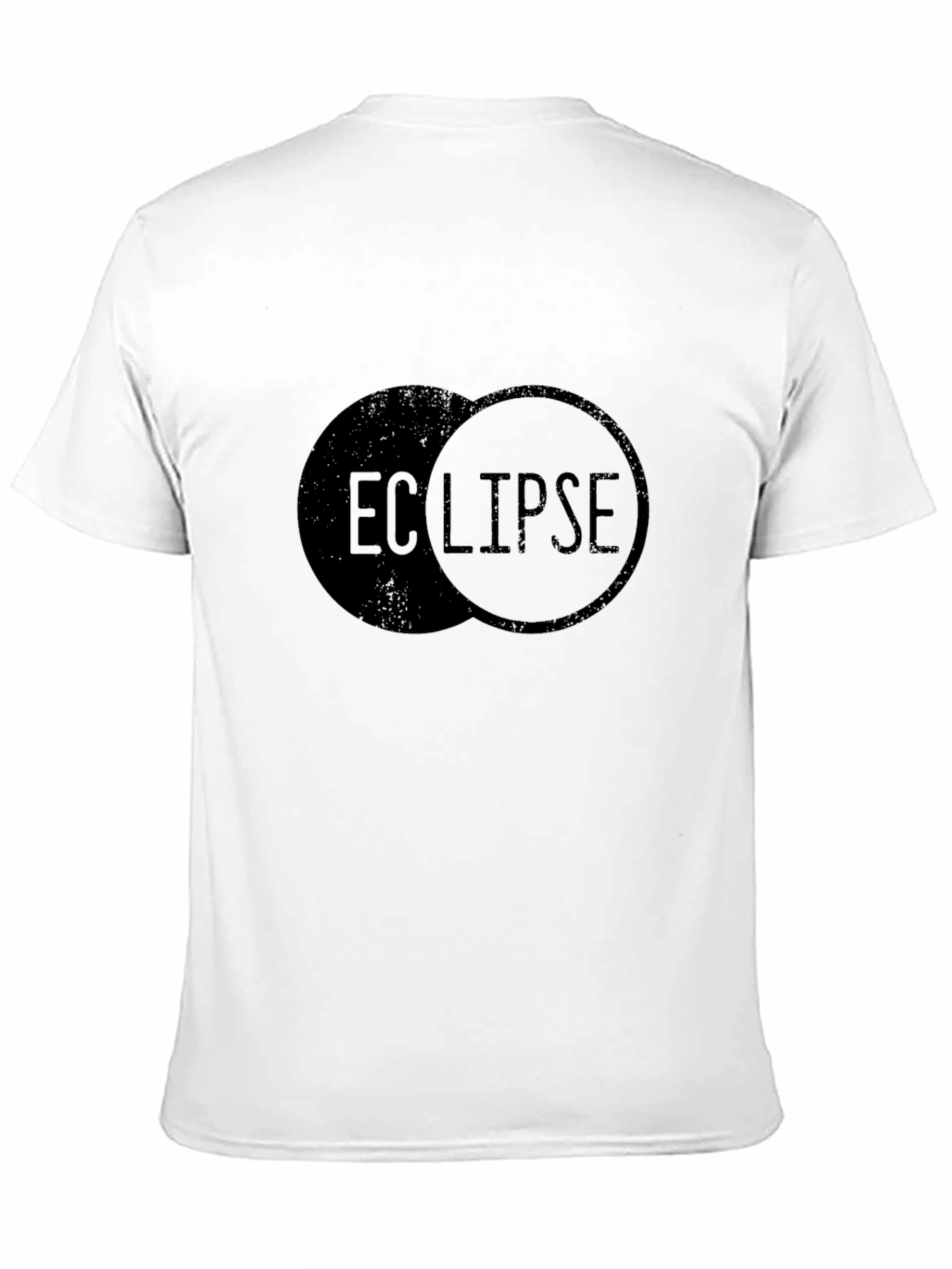 Black Eclipse Graphic Print Black T-Shirt view 11