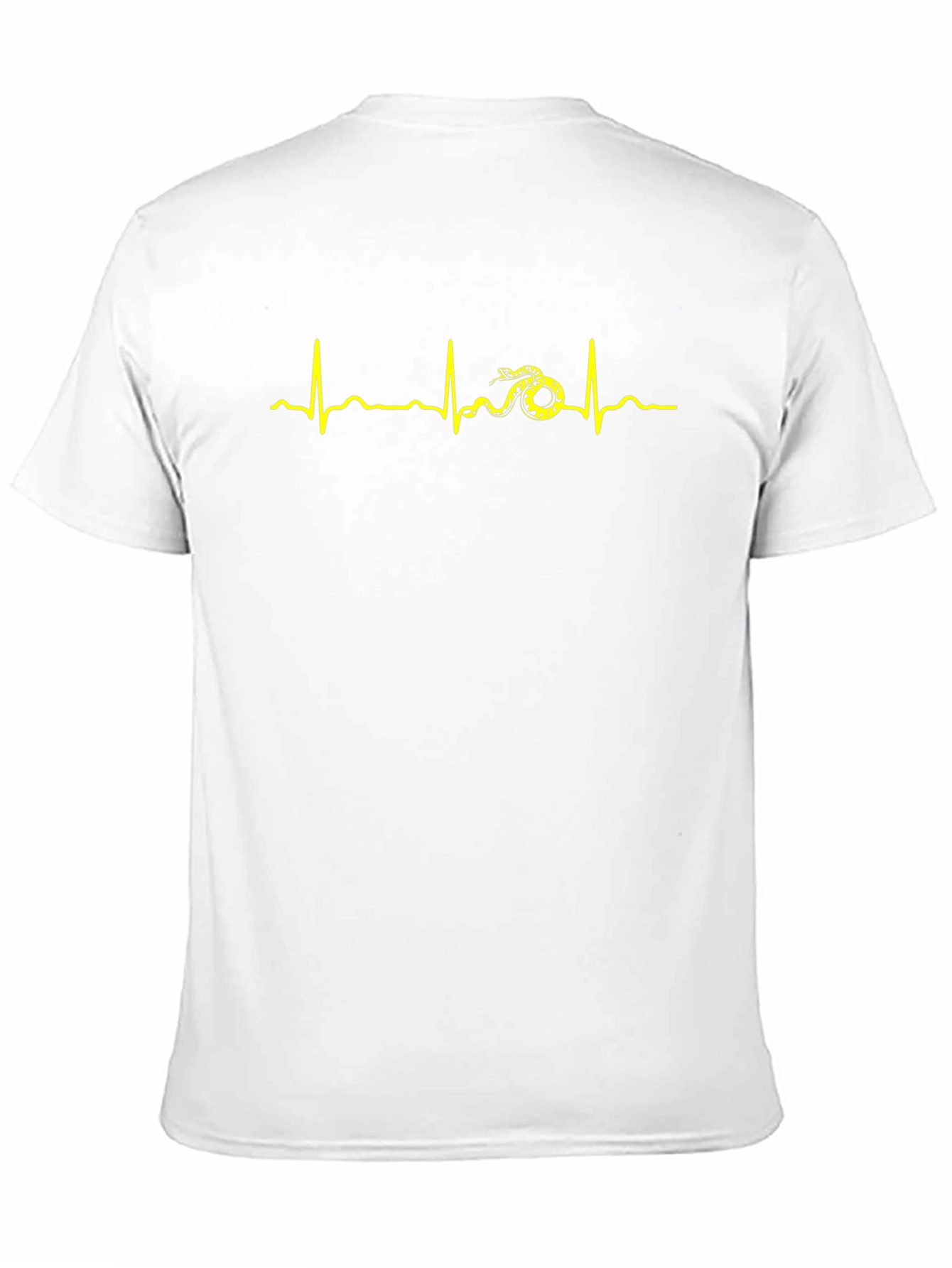Black Snake Heartbeat Graphic Print T-Shirt view 11