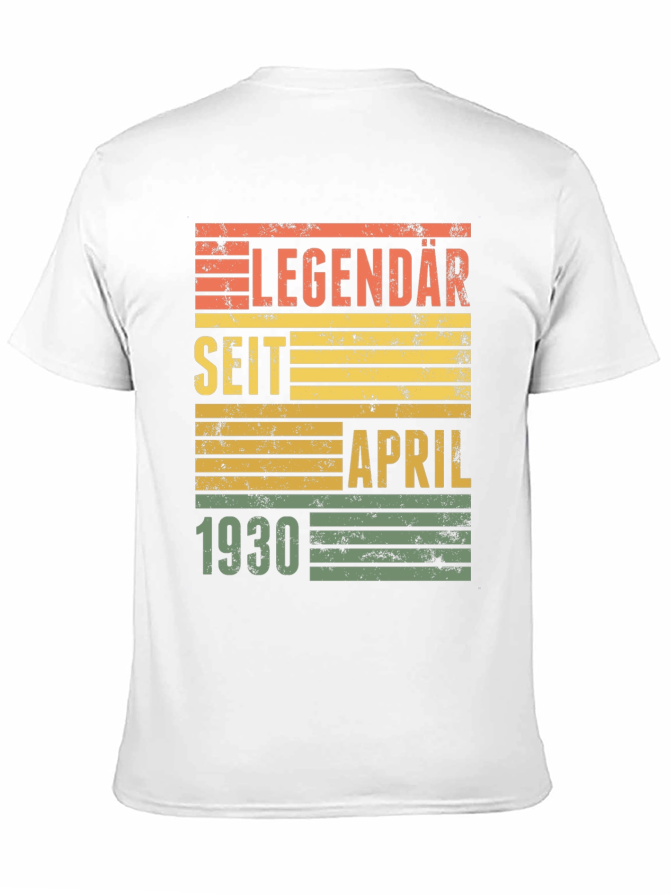 Black Legendary Since April 1930 Birthday T-Shirt view 11