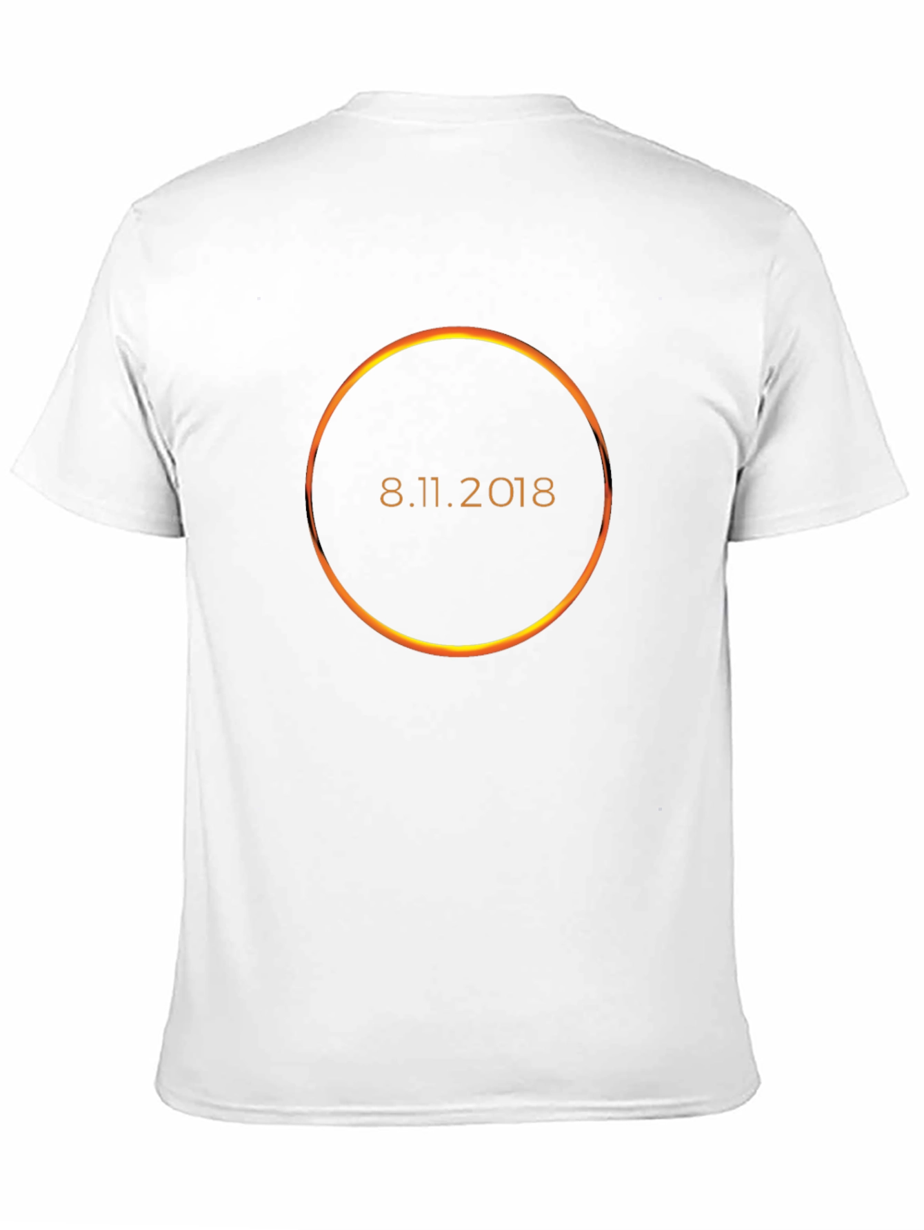 Black Eclipse 8.11.2018 Graphic Tee - Unique Solar Event Shirt view 11