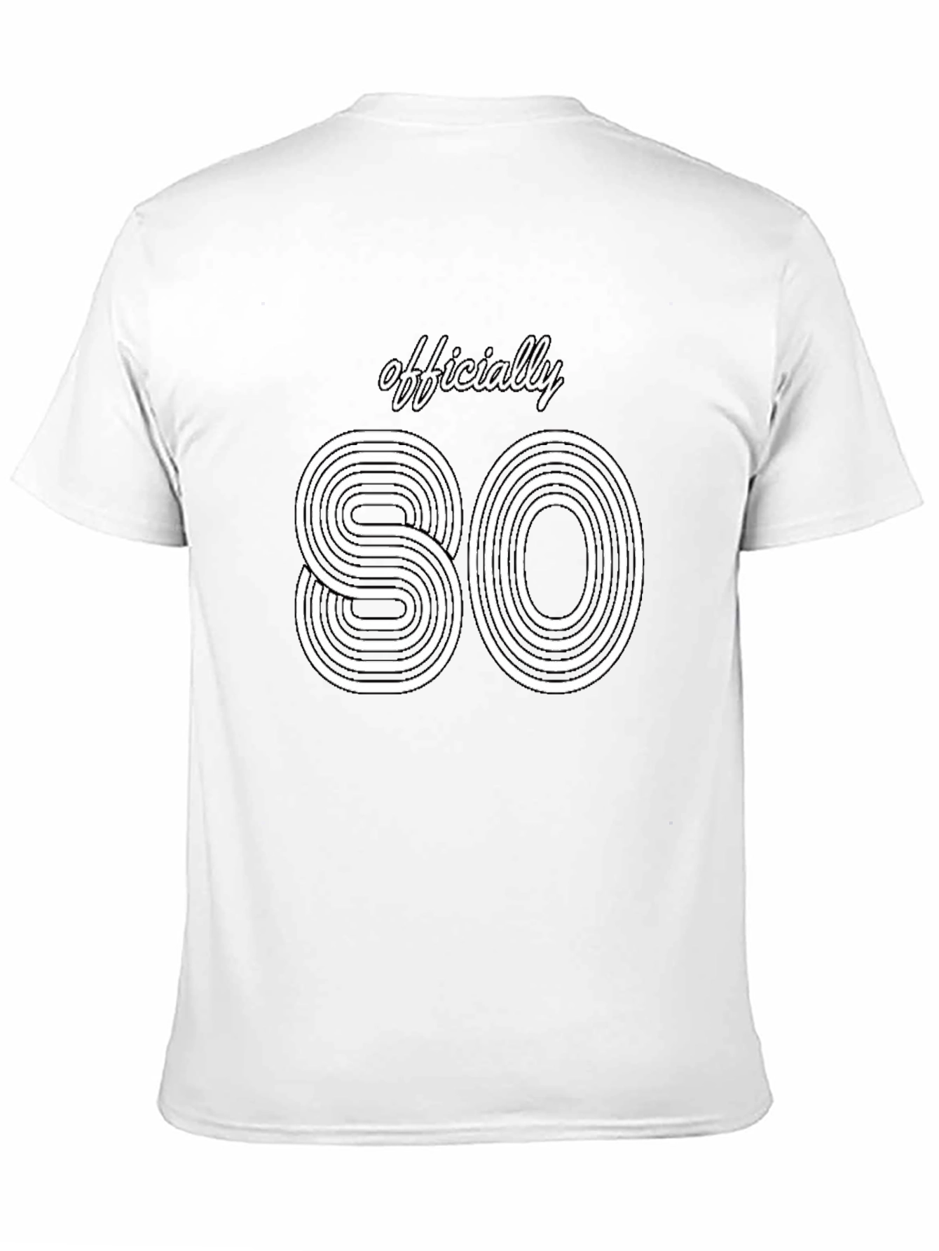 Black Officially 80 Retro Style Black T-Shirt view 11