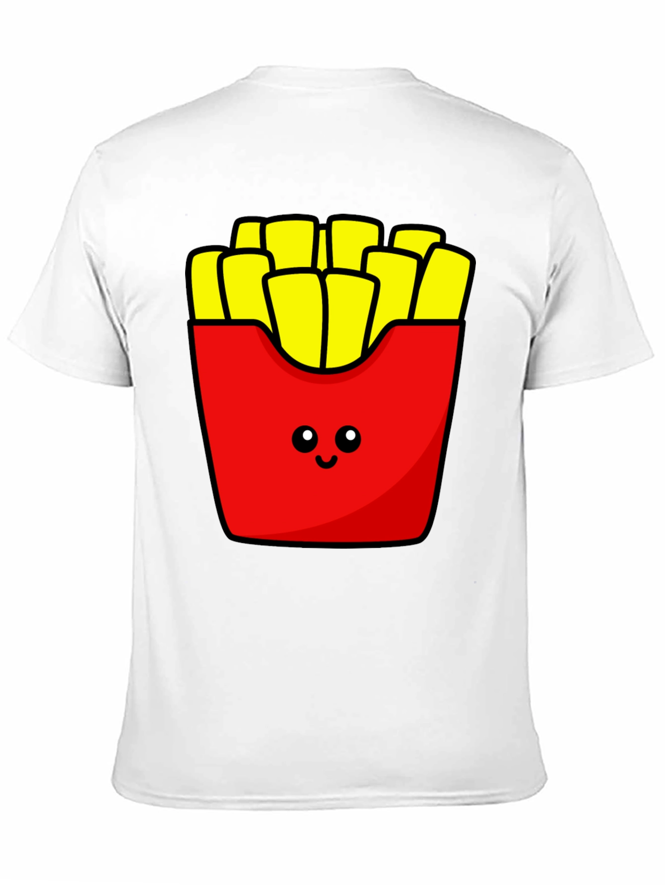 Black Cute French Fries Graphic Tee view 11