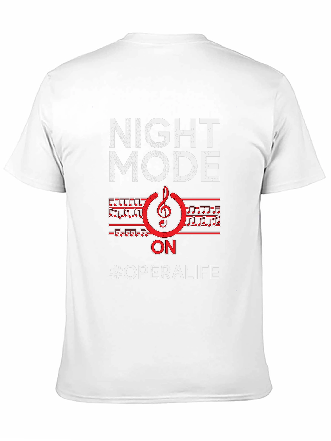 Black Night Mode On #OperaLife Graphic T-Shirt view 11