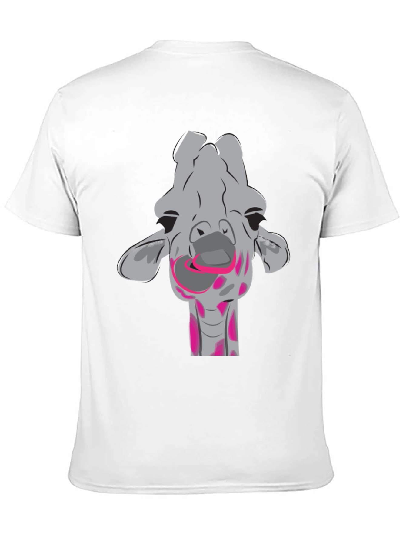 Black Fun Giraffe Graphic T-Shirt view 11