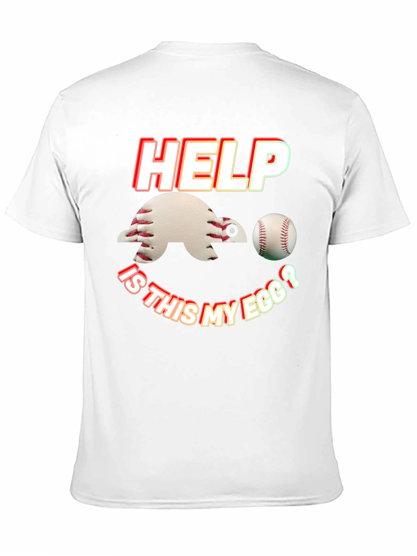 Black Baseball Turtle T-Shirt - Help, Is This My Egg? view 11