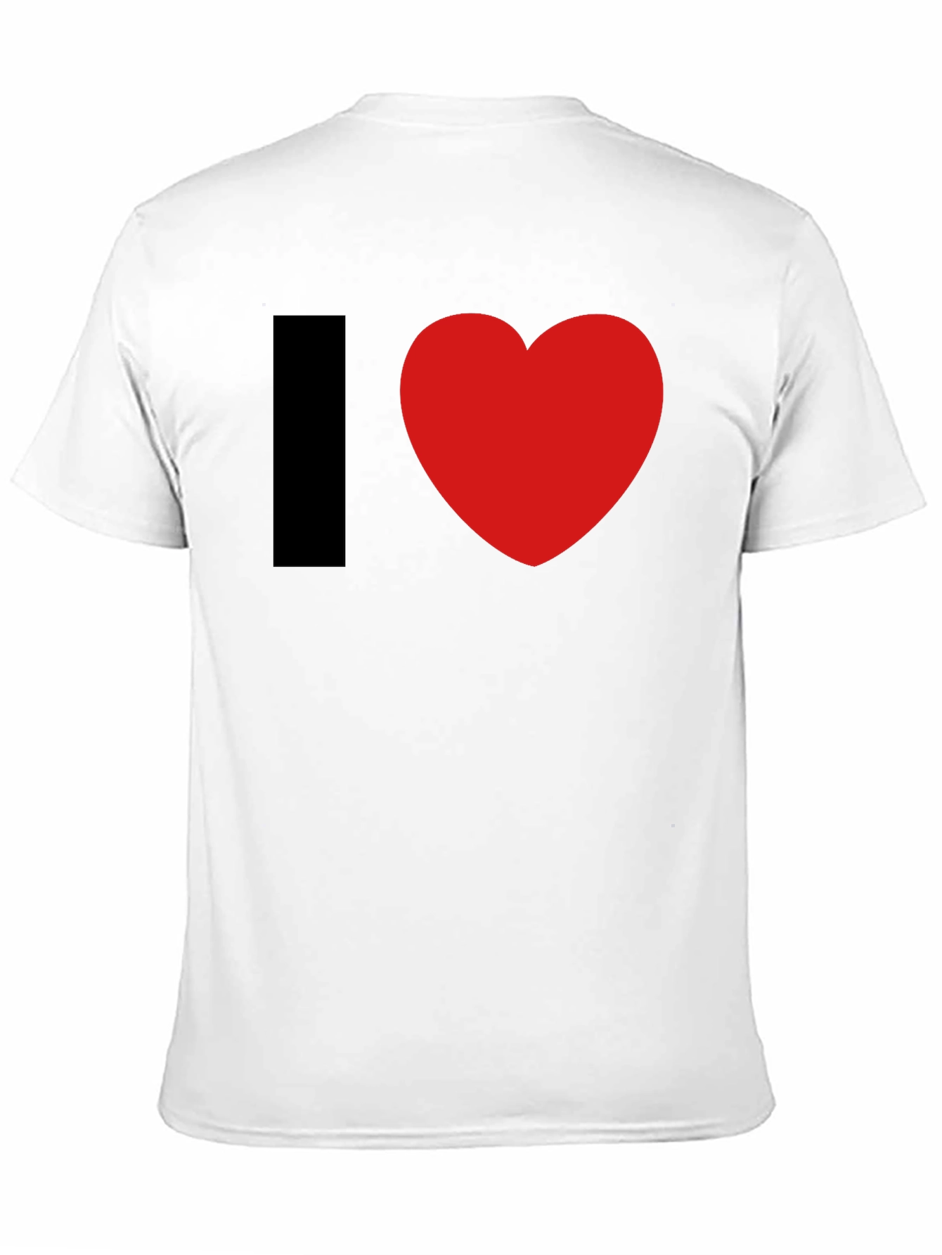 Black I Heart Graphic Tee - Black Cotton Blend T-Shirt view 11