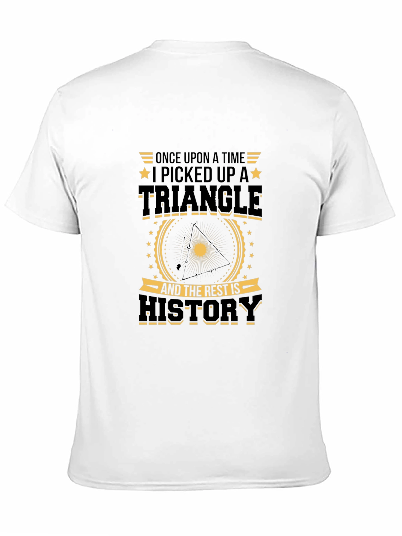 Black Once Upon a Time Triangle Graphic T-Shirt view 11