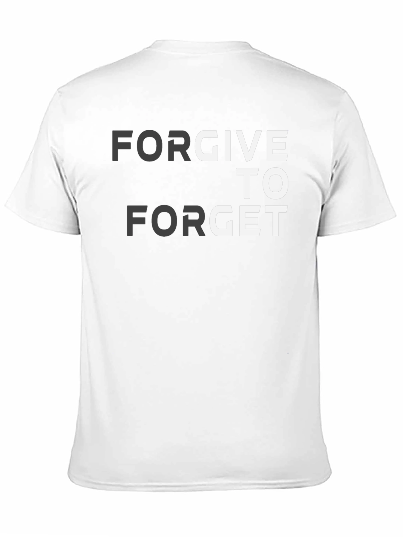 Black Forgive to Forget Graphic T-Shirt view 11