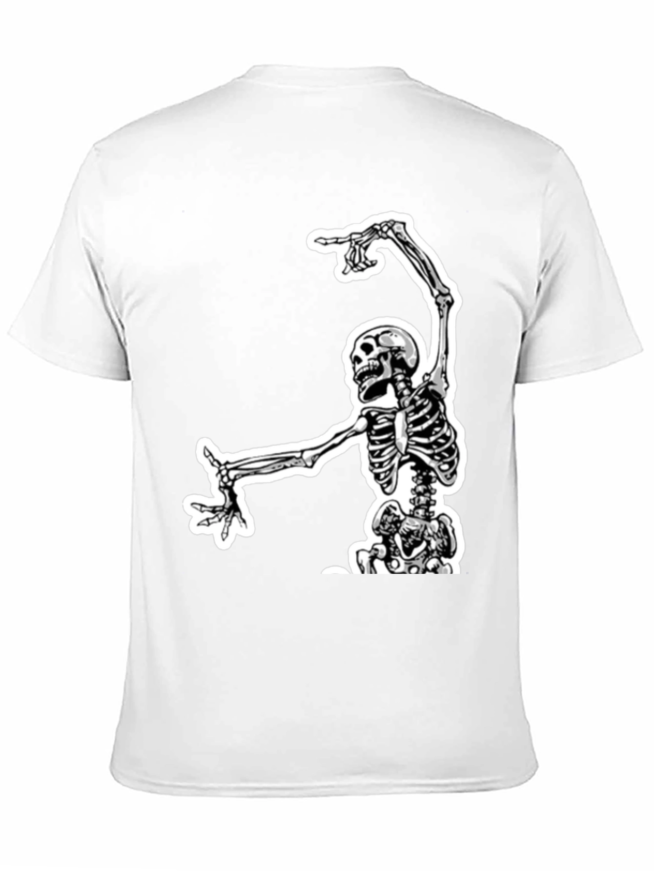 Black Skeleton Graphic Tee - Black Cotton view 11