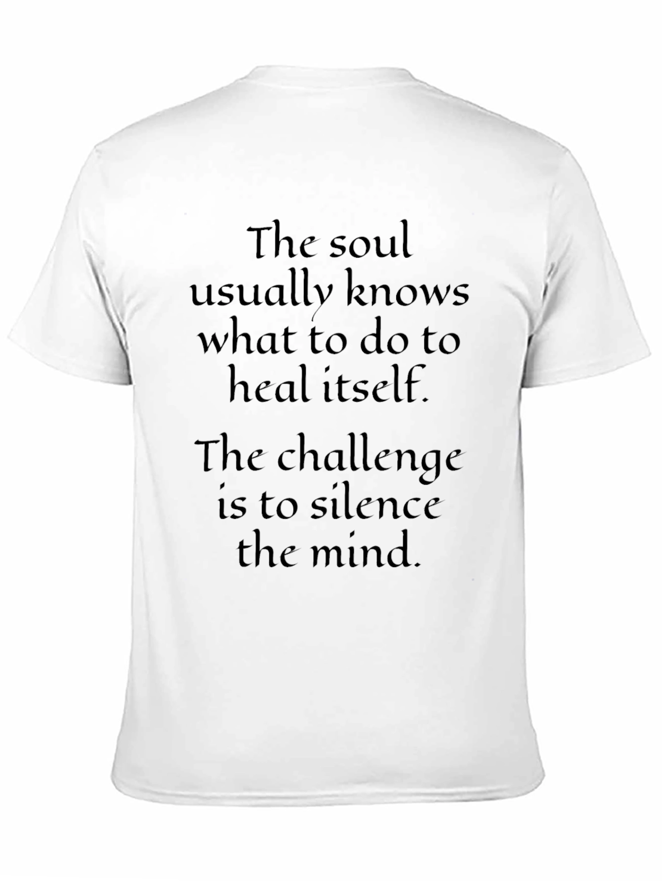 Black Soul Healing T-Shirt - Silence The Mind view 11