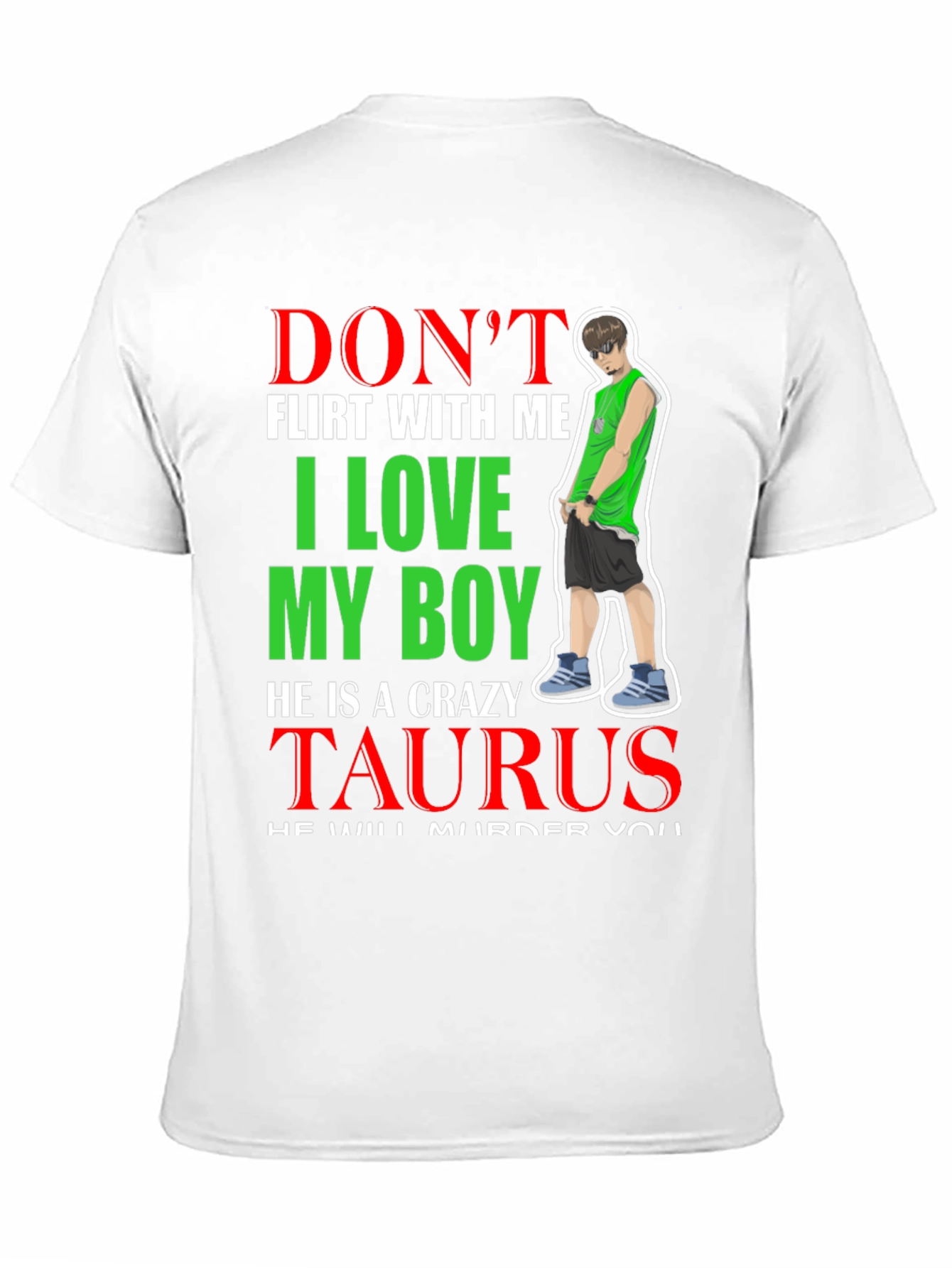 Black Don't Flirt With Me I Love My Boy T-Shirt view 11