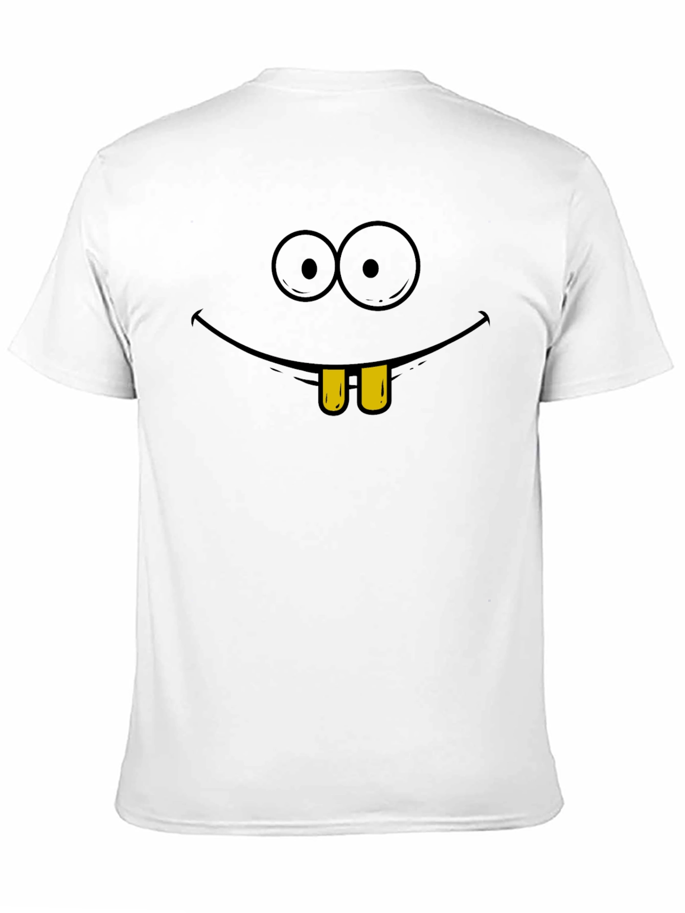 Black Funny Cartoon Face Graphic T-Shirt view 11