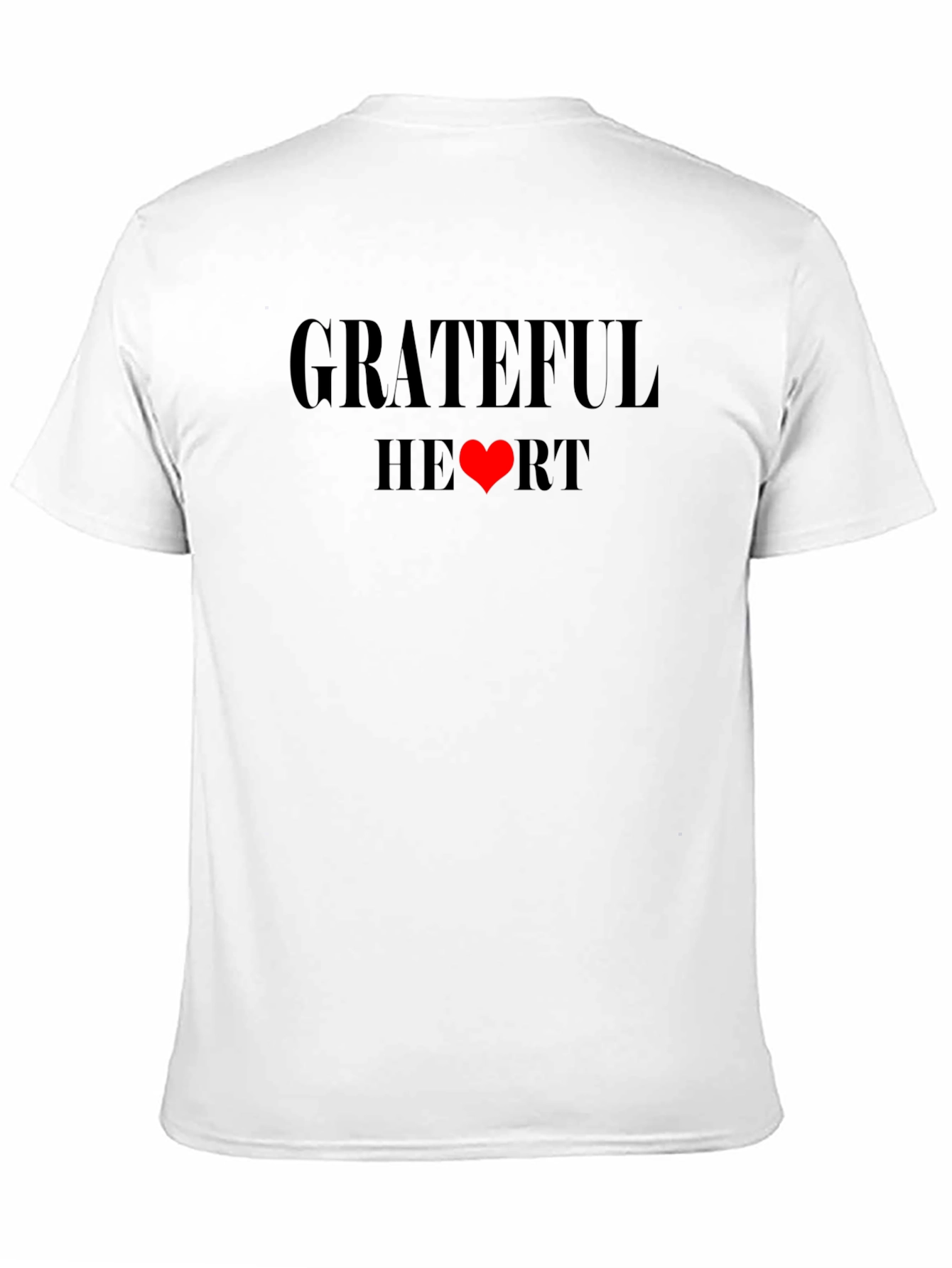 Black Grateful Heart Graphic Tee - Soft Cotton Blend view 11