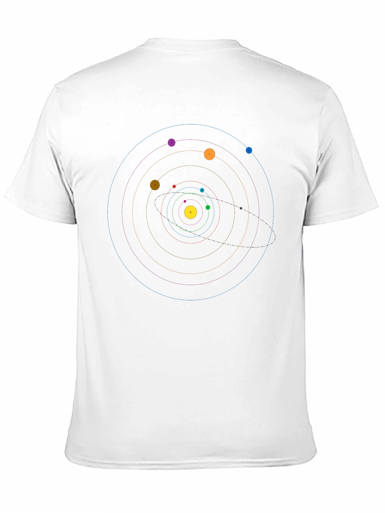 Black Solar System Graphic Tee - Space Exploration Shirt view 11